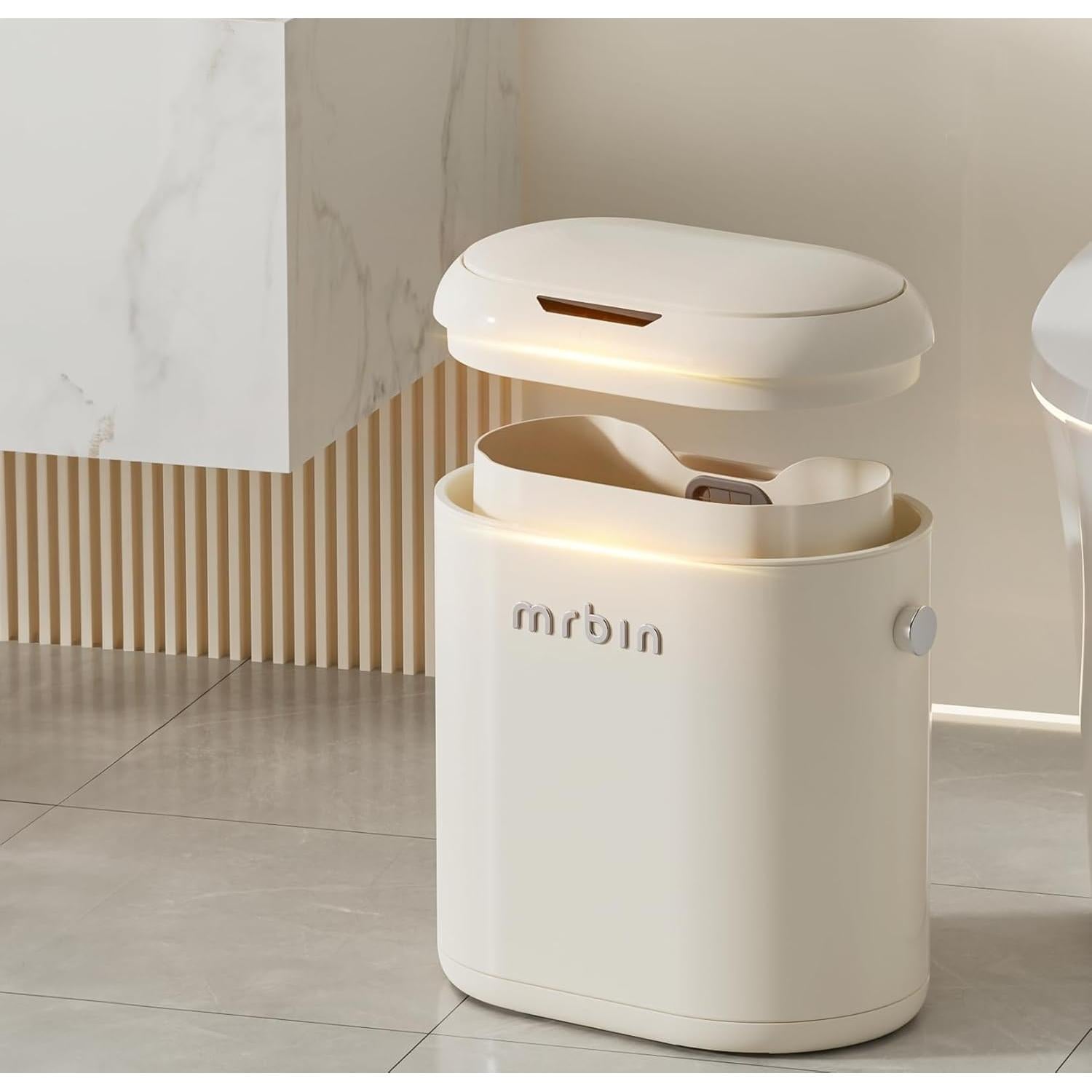 Cubo de Basura Automático MRBIN 12L Blanco Sin Tacto