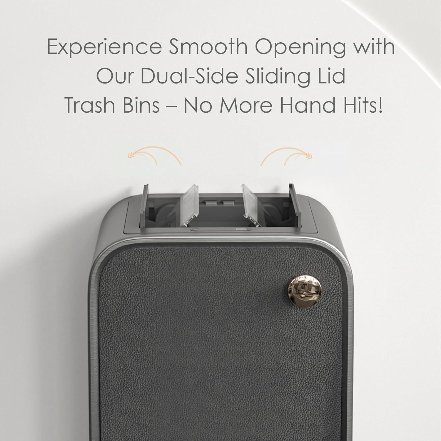 Cubo de Basura ELPHECO Acero Inoxidable 20.8L Sensor Movimiento