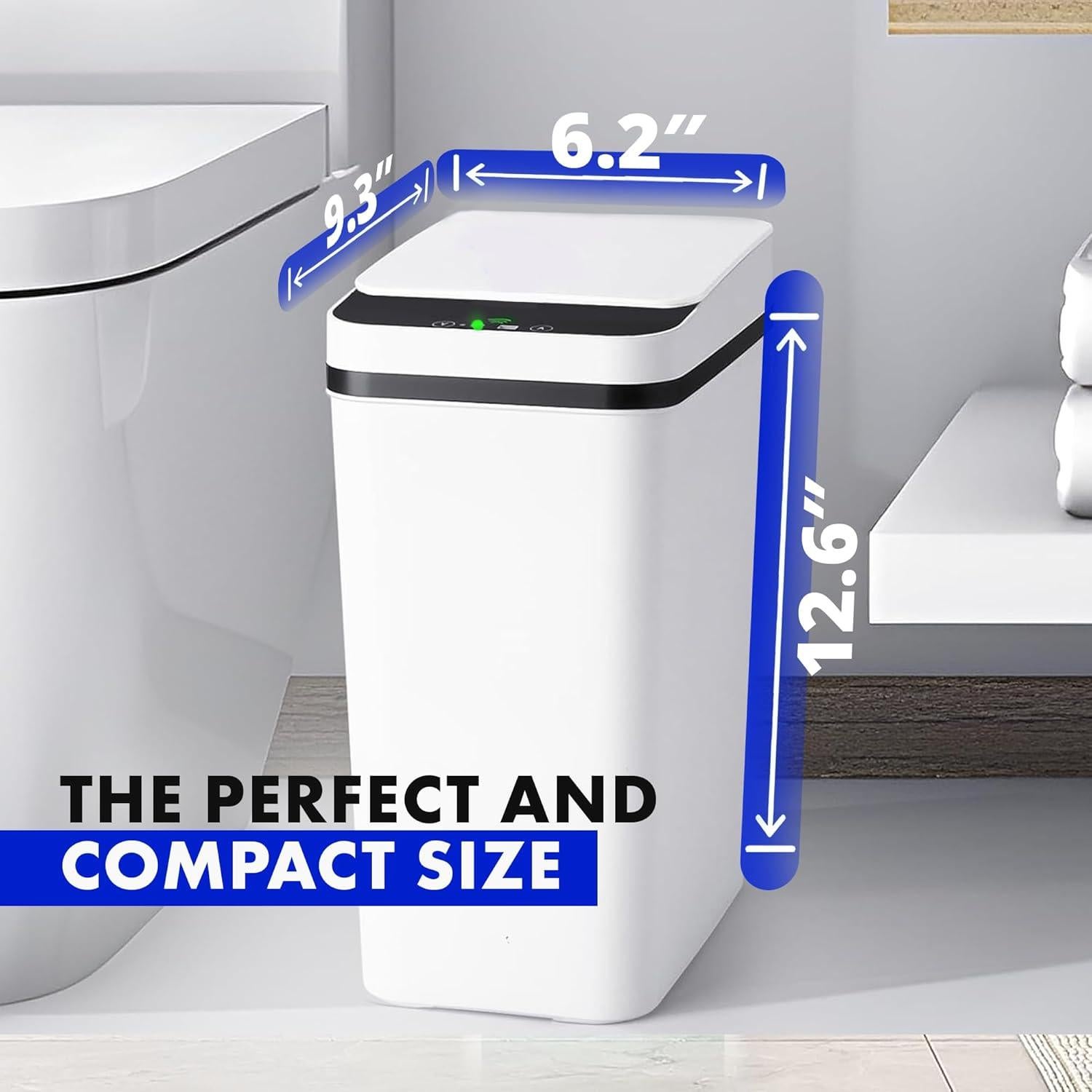 Bote de Basura Automático Possolutions 8.7L con Sensor Gris