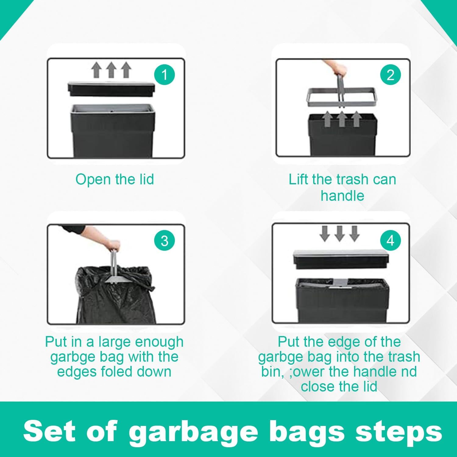 Cubo de Basura Automático 50L BestOffice Negro con Sensor