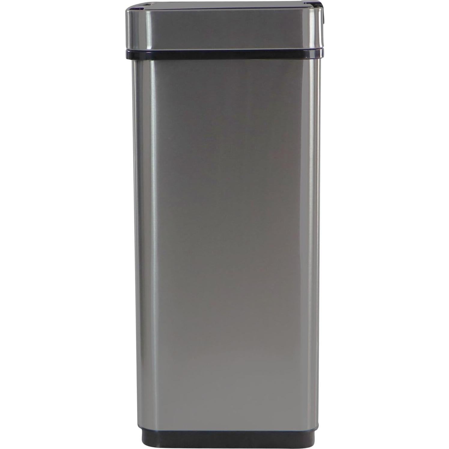 Basurero Metálico Sin Contacto Hanover 60L con Caddy Compost