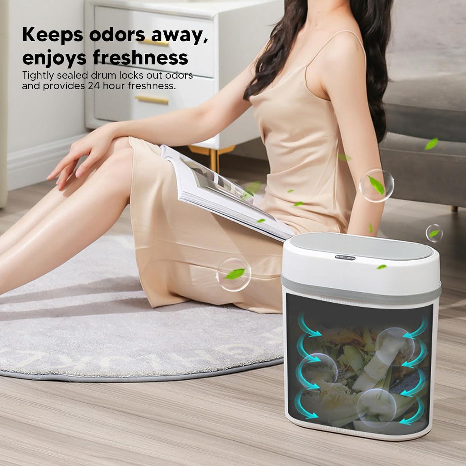 Basurero Automático Dpofirs 12L con Sensor de Movimiento