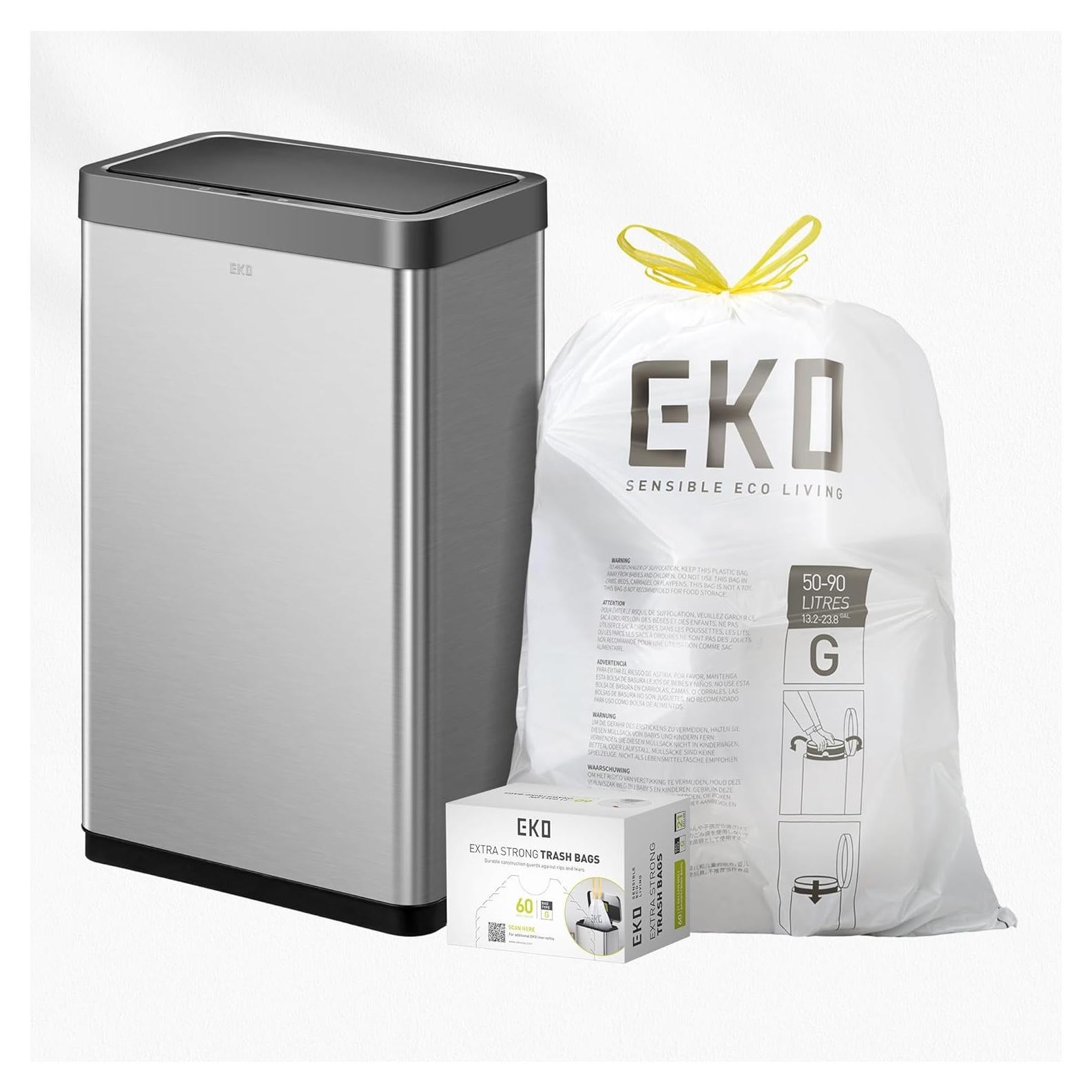 Cubo de Basura Automático EKO 80L con Sensor + 60 Bolsas