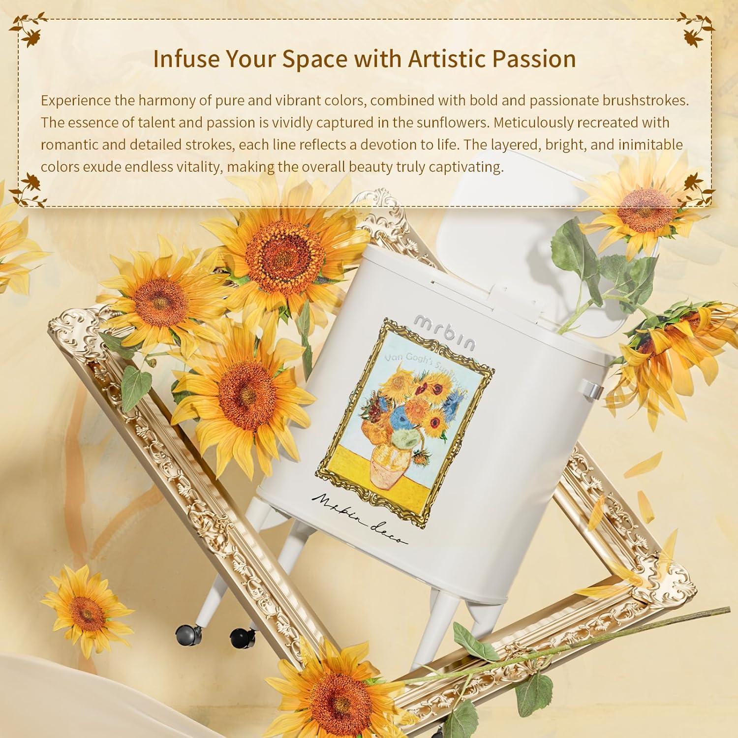 Basurero de Cocina MRBIN 36L con Sensor de Movimiento Girasol