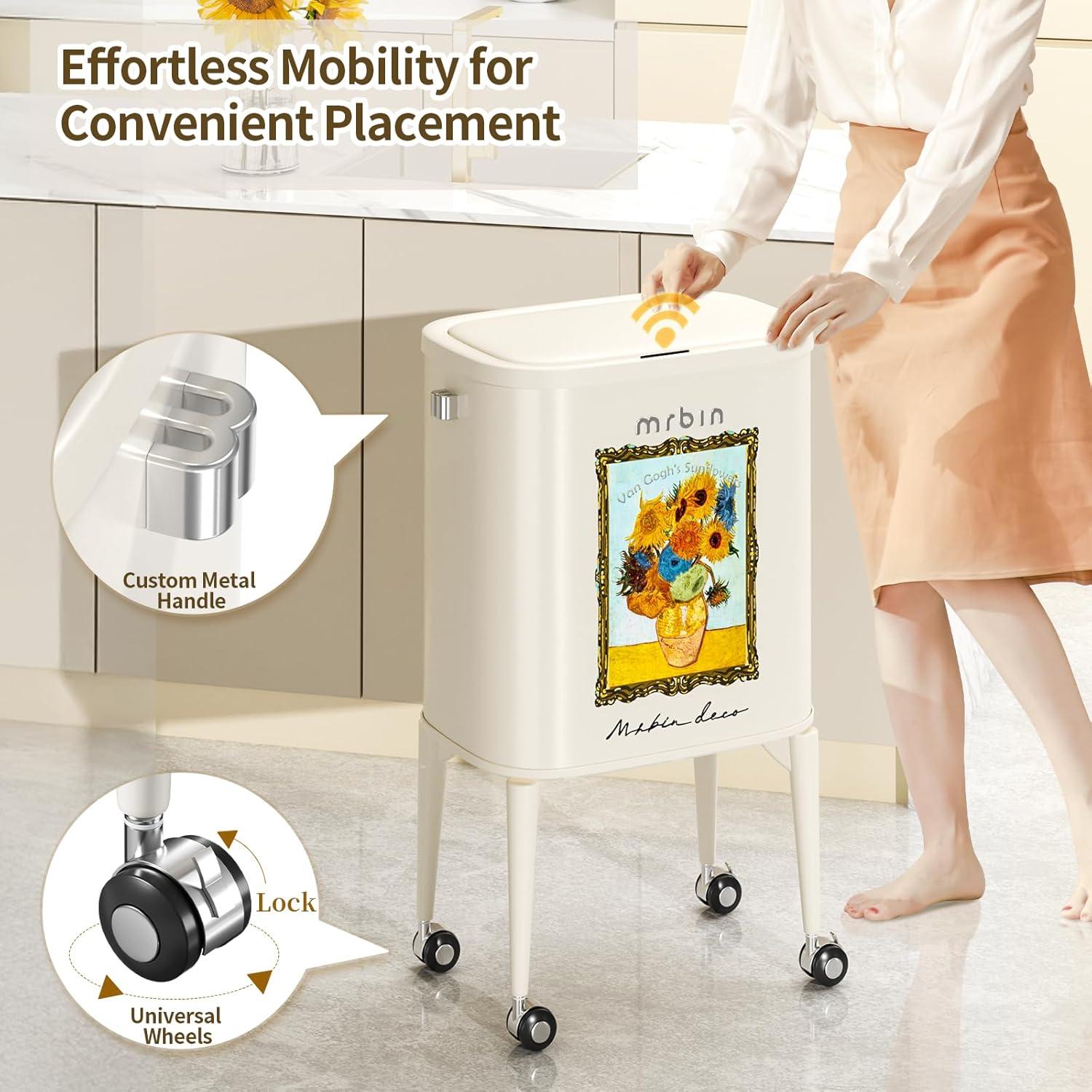 Basurero de Cocina MRBIN 36L con Sensor de Movimiento Girasol