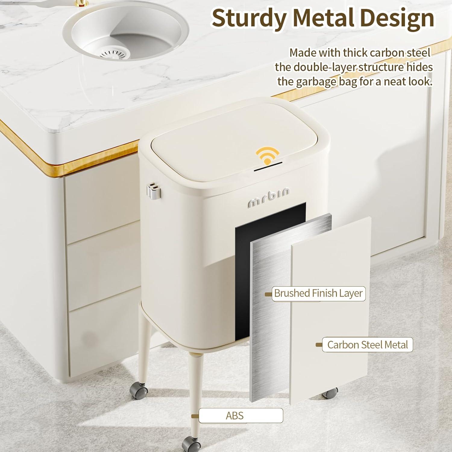 Basurero de Cocina MRBIN 36L con Sensor de Movimiento Girasol