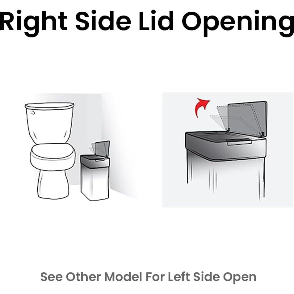 Bote de Basura Automático iTouchless 15L con Sensor y Filtro de Olores