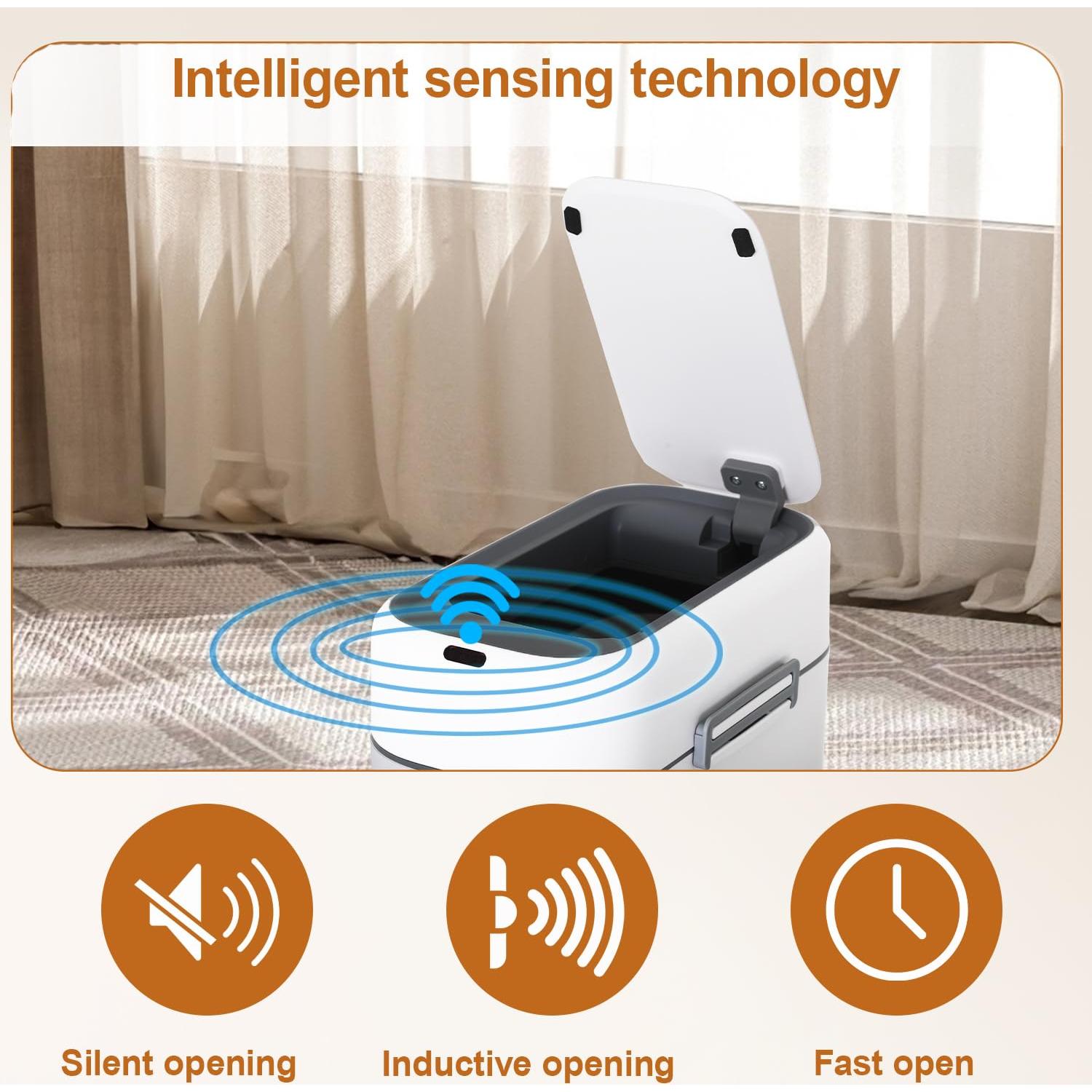 Papelera automática FDW 8.3L con sensor de movimiento