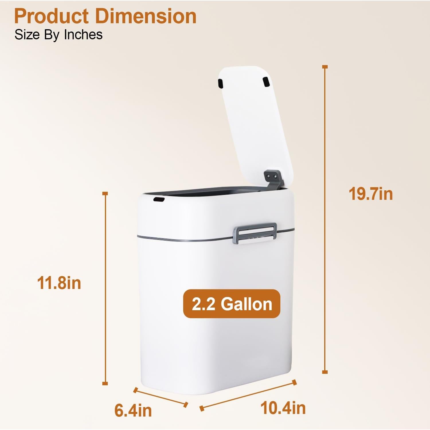 Papelera automática FDW 8.3L con sensor de movimiento