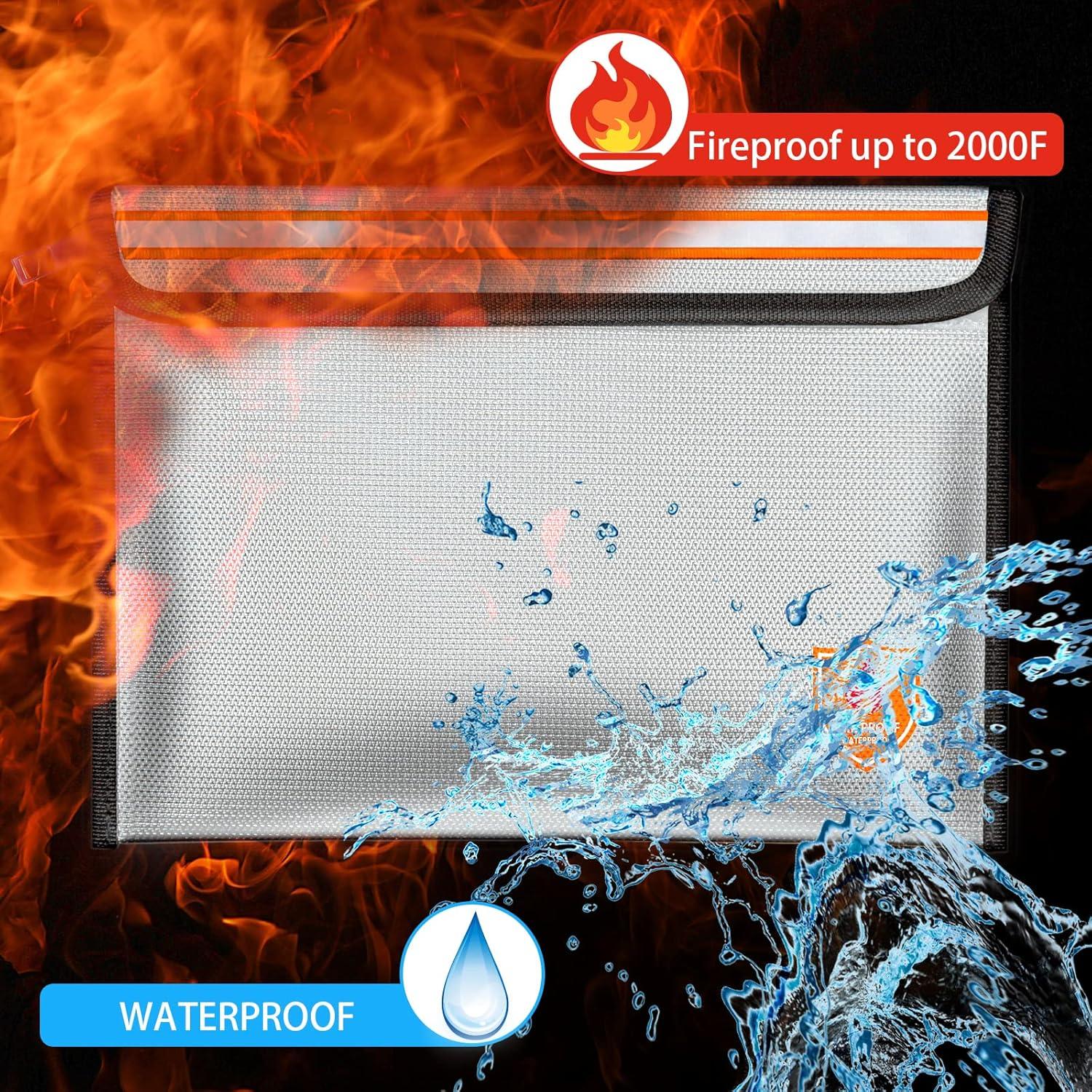 Bolsa de Documentos a Prueba de Fuego Orikithem 27,9x19,8cm