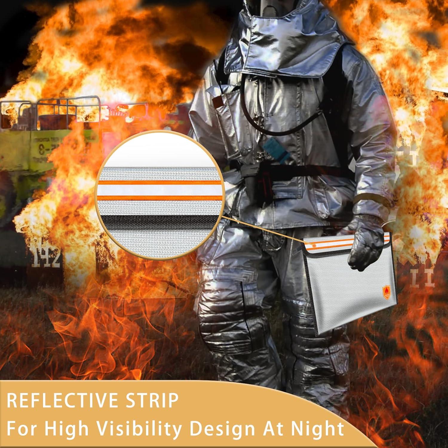 Bolsa de Documentos a Prueba de Fuego Orikithem 27,9x19,8cm