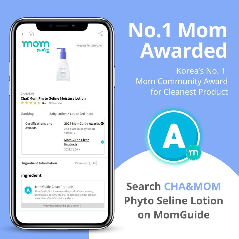 Loción Hidratante Hipoalergénica CHA&MOM para Bebés 240ml