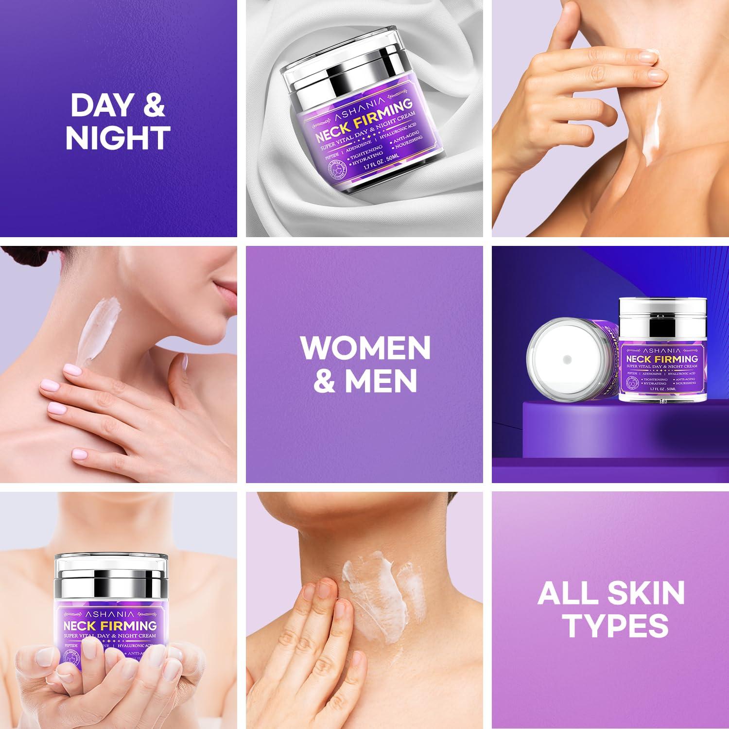 Crema reafirmante para cuello Ashania 50 ml con péptidos