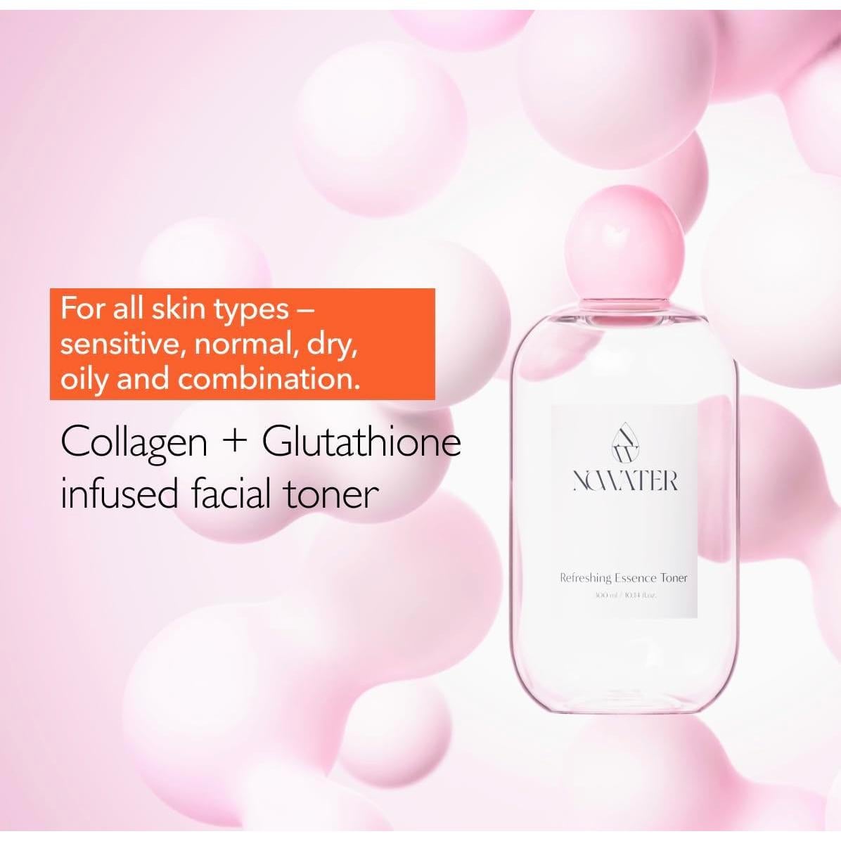 Tónico Facial Nowater Colágeno 300 ml - Hidratante y Reafirmante