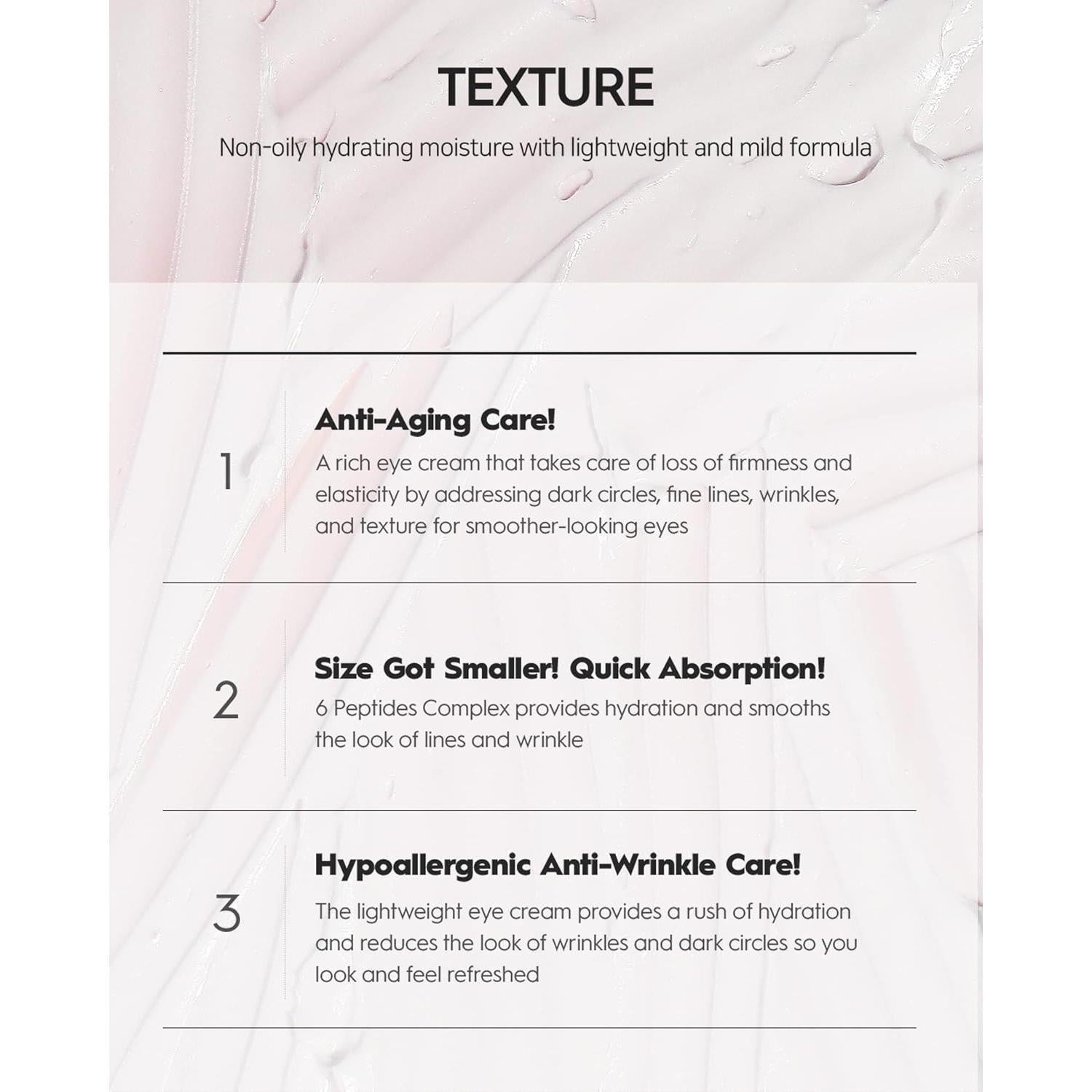 Crema para los Ojos Peptaronic Loción 49.9 ml - Hidratante y Calmante