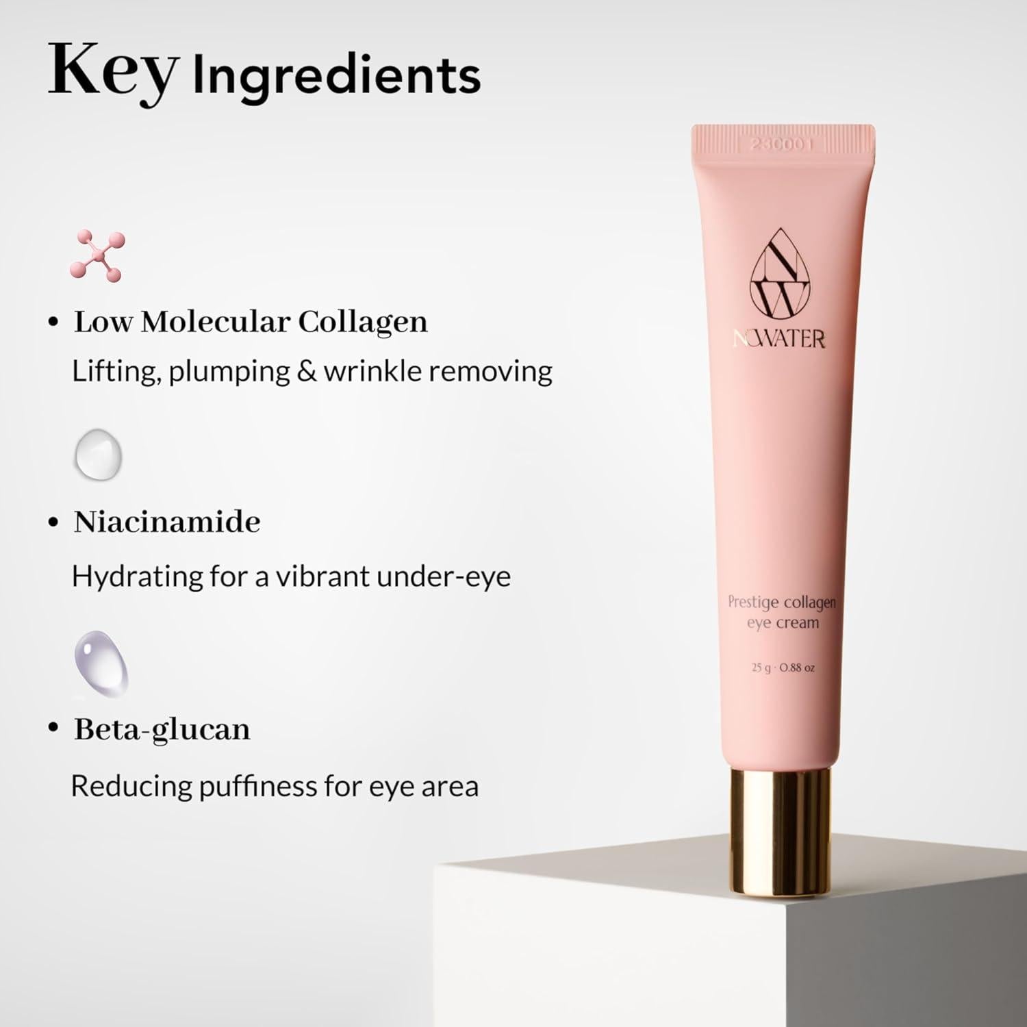 Crema para Ojos de Colágeno Nowater 26 ml - Antiarrugas y Ojeras