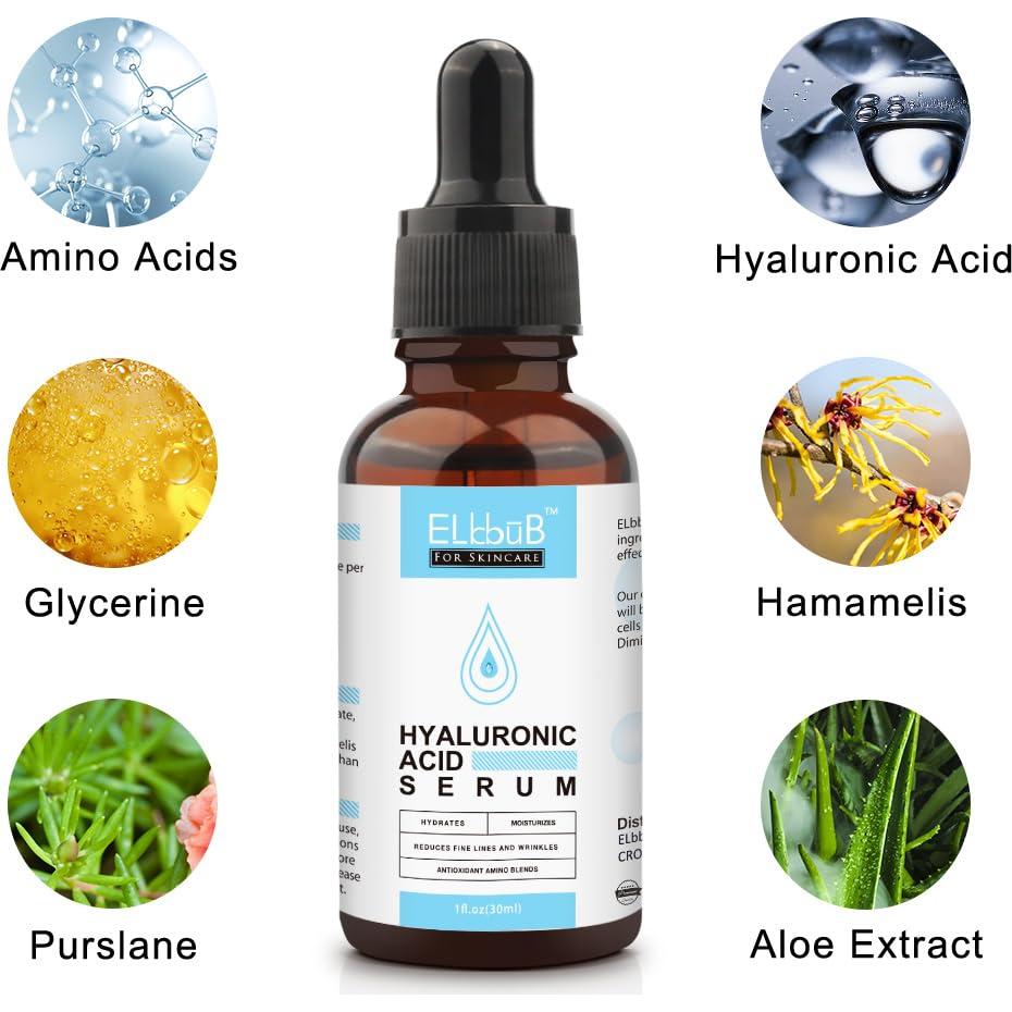 Suero Anti Envejecimiento ELBBUB 30ml Vitamina C y Ácido Hialurónico
