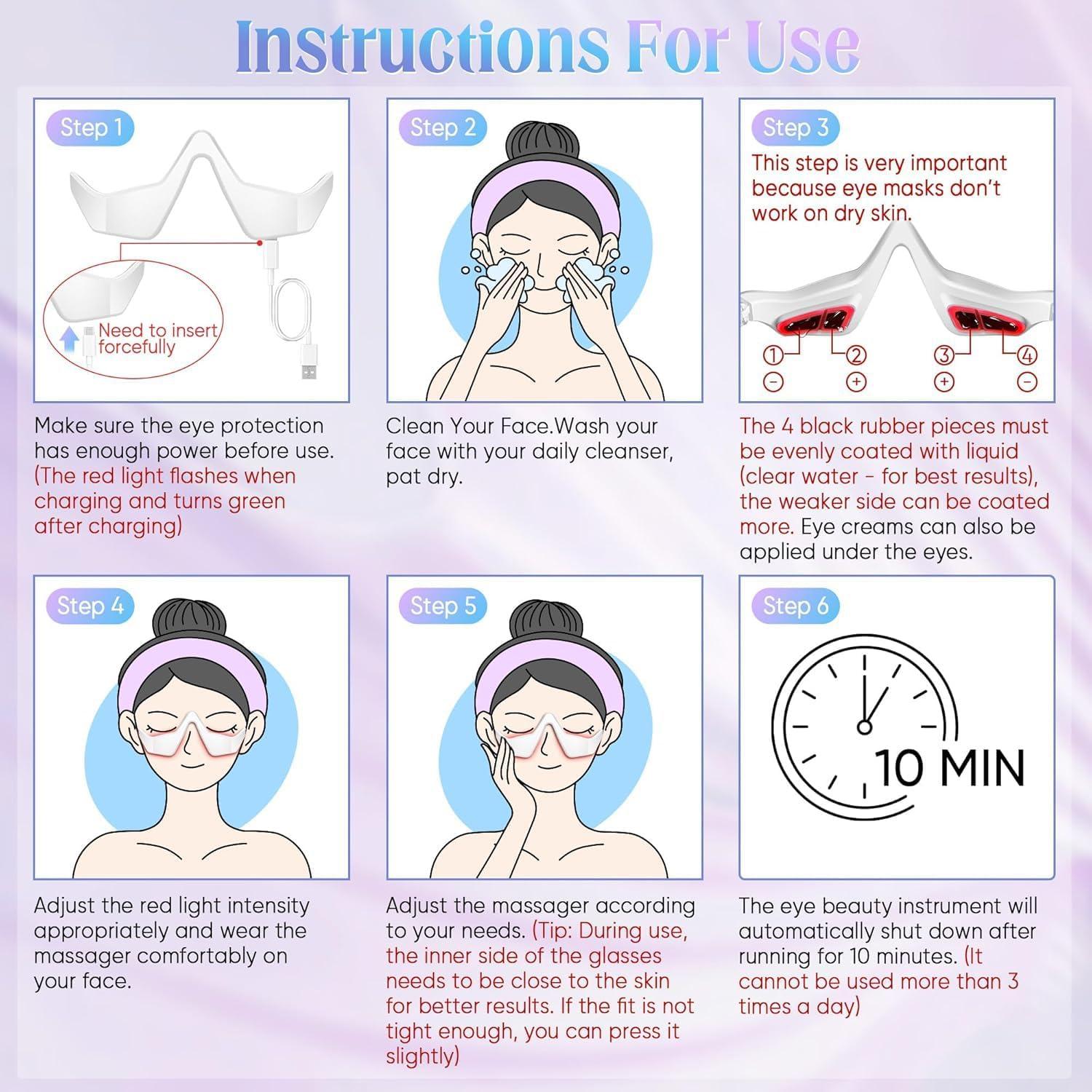 Gafas de Terapia de Luz Roja Laflit LF-01 para Ojos