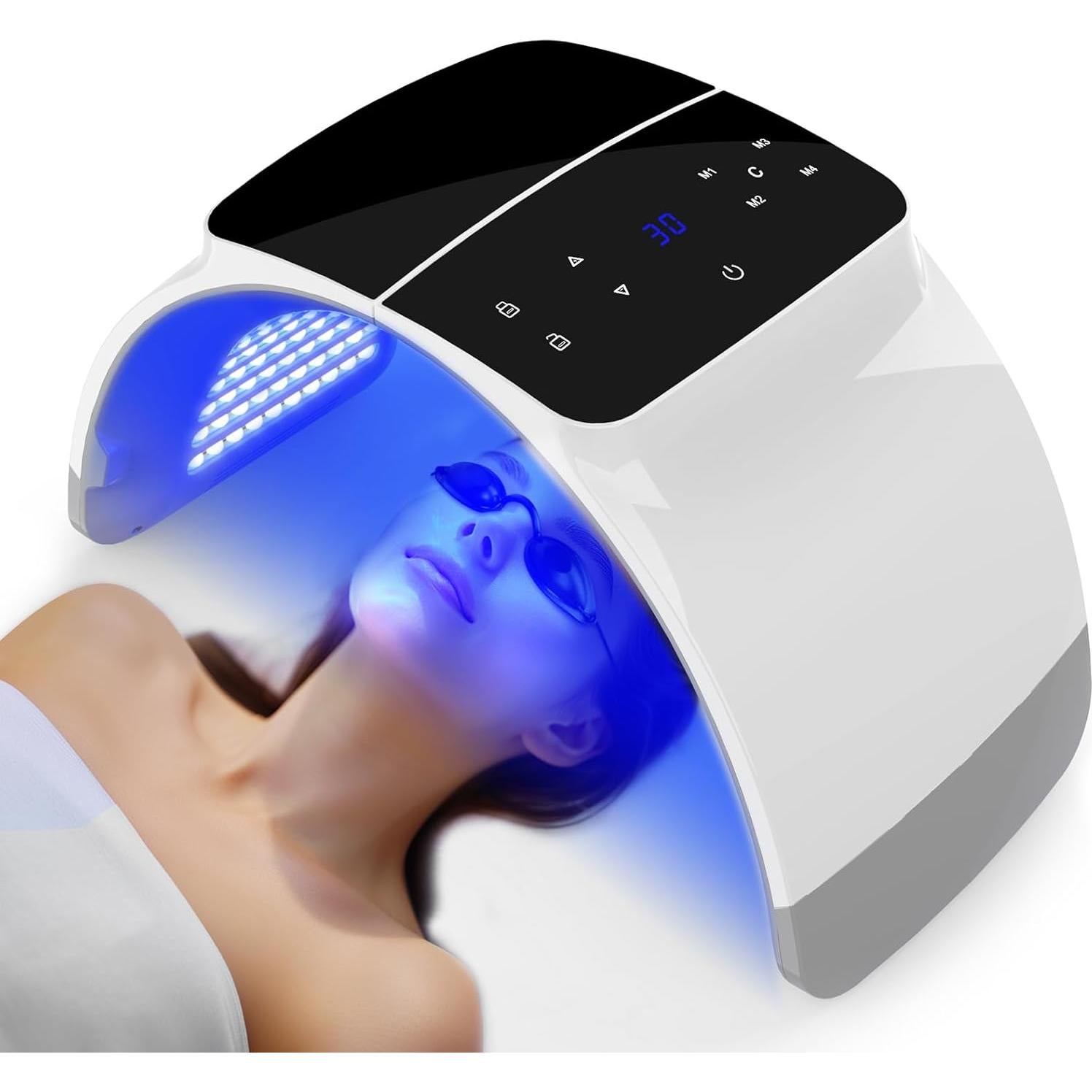 Máscara Facial de Terapia de Luz LED Rupuqira G3 - 4 Modos