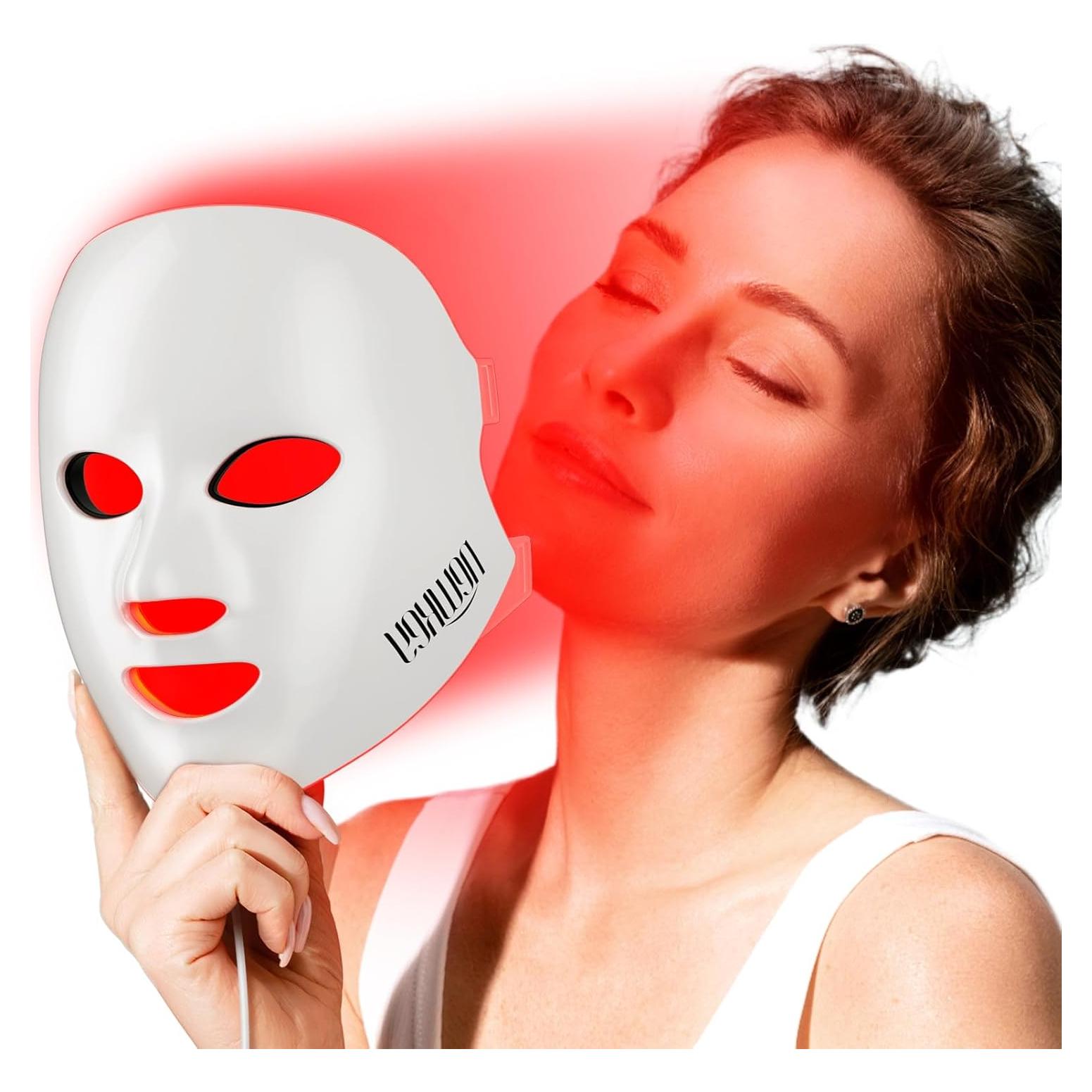 Máscara de Terapia de Luz Roja NEWKEY A38-1 para Antienvejecimiento