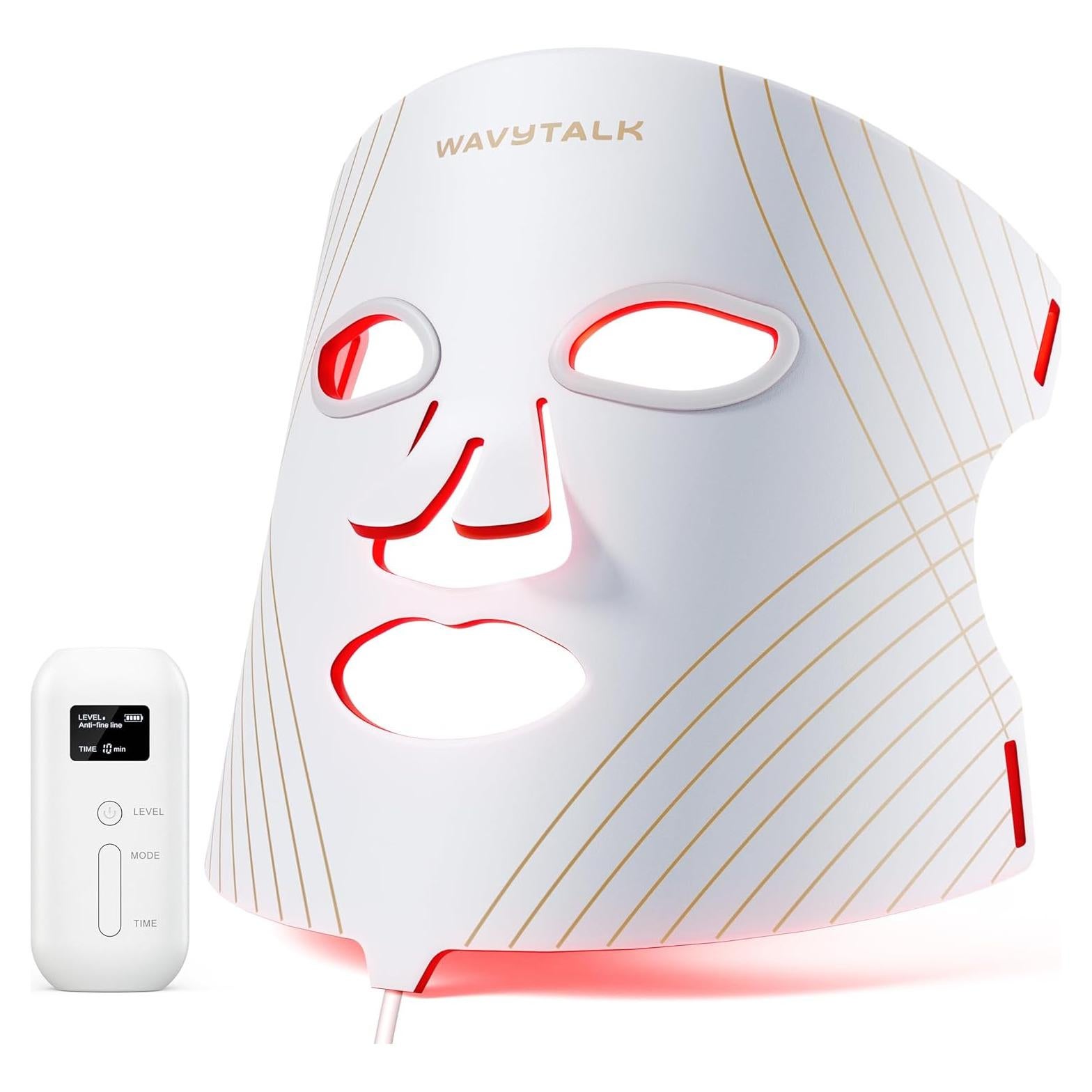 Máscara de Terapia de Luz LED Wavytalk para Rejuvenecimiento Facial