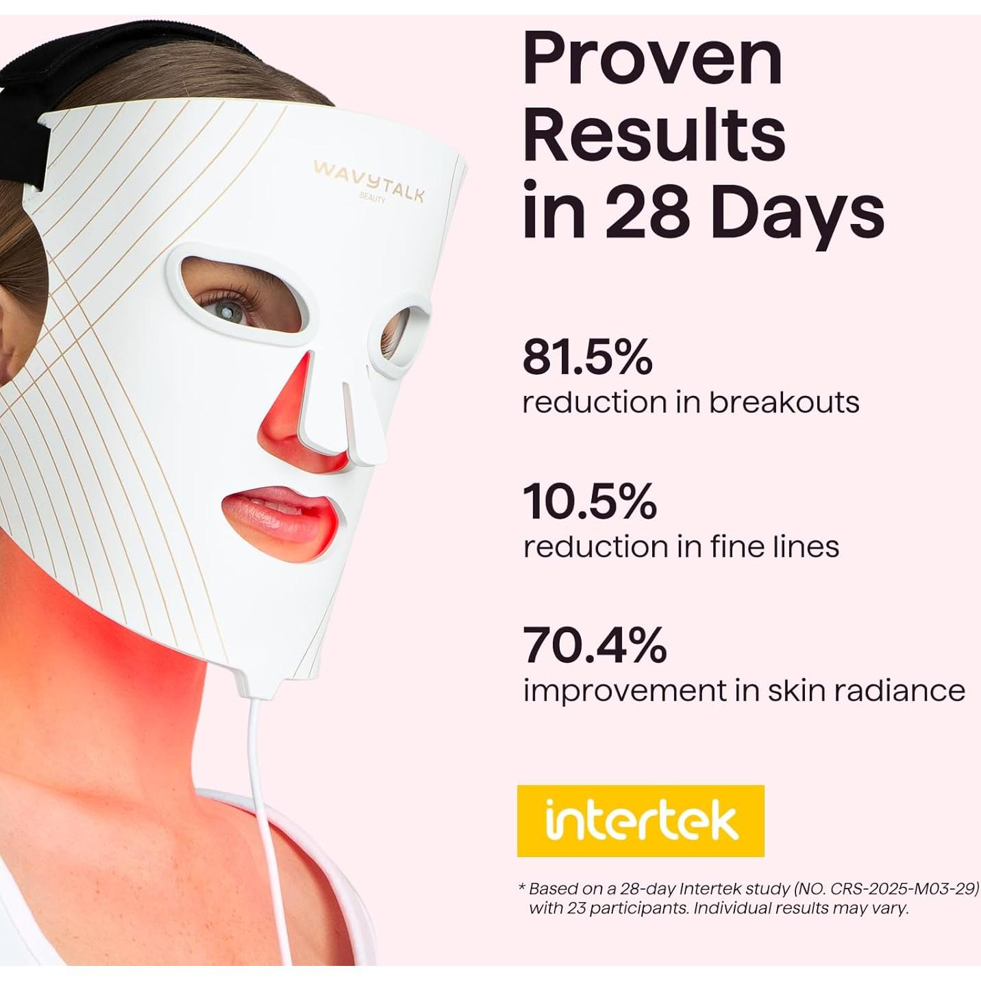 Máscara de Terapia de Luz LED Wavytalk para Rejuvenecimiento Facial