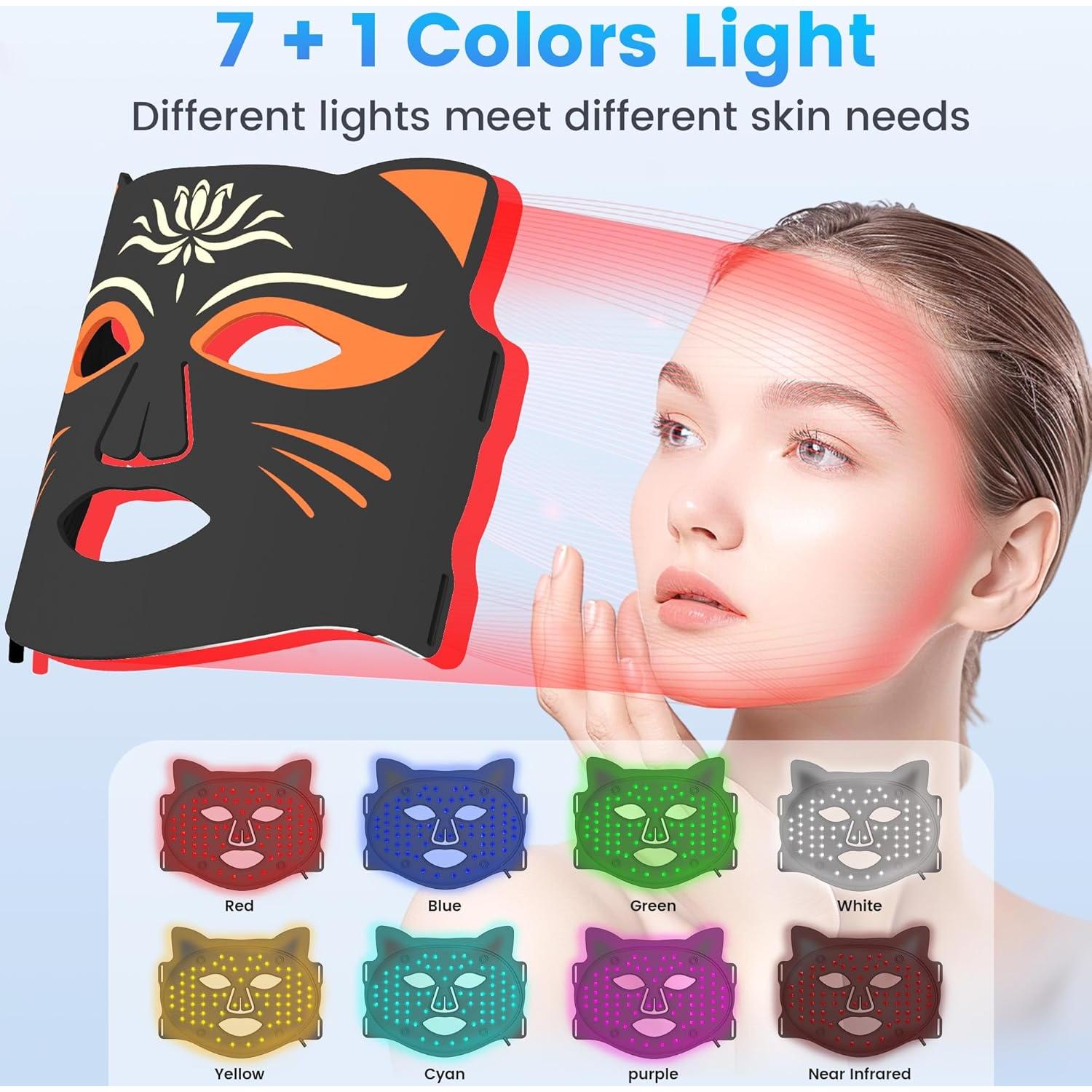 Máscara de Terapia de Luz Roja LED Possday con Compresa Fría