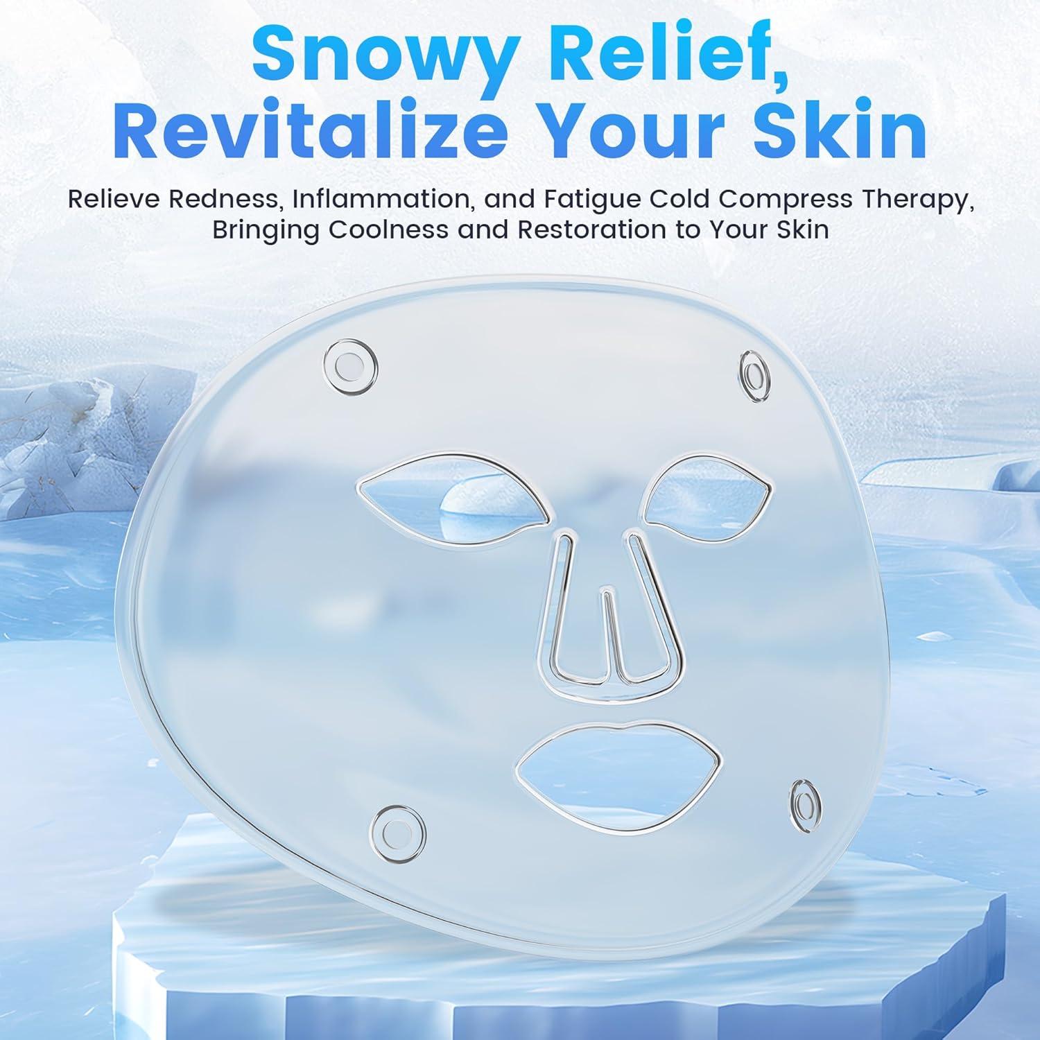 Máscara de Terapia de Luz Roja LED Possday con Compresa Fría