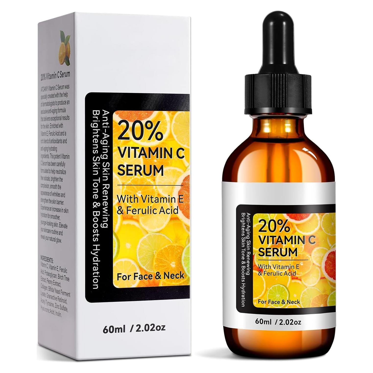 Suero Facial Antienvejecimiento Ruduwu 60ml - Vitamina C y E