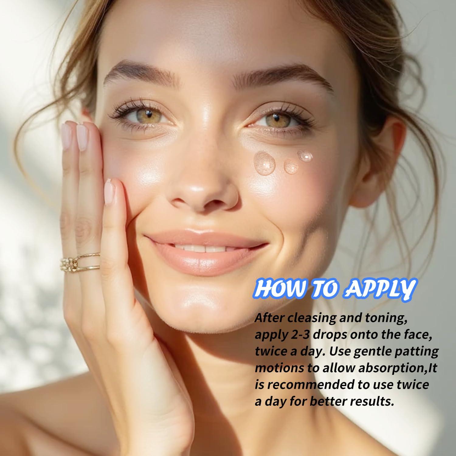 Conjunto de Suero Facial Hicream 3 Piezas 30 ml - Vitamina C, Ácido Hialurónico y Retinol