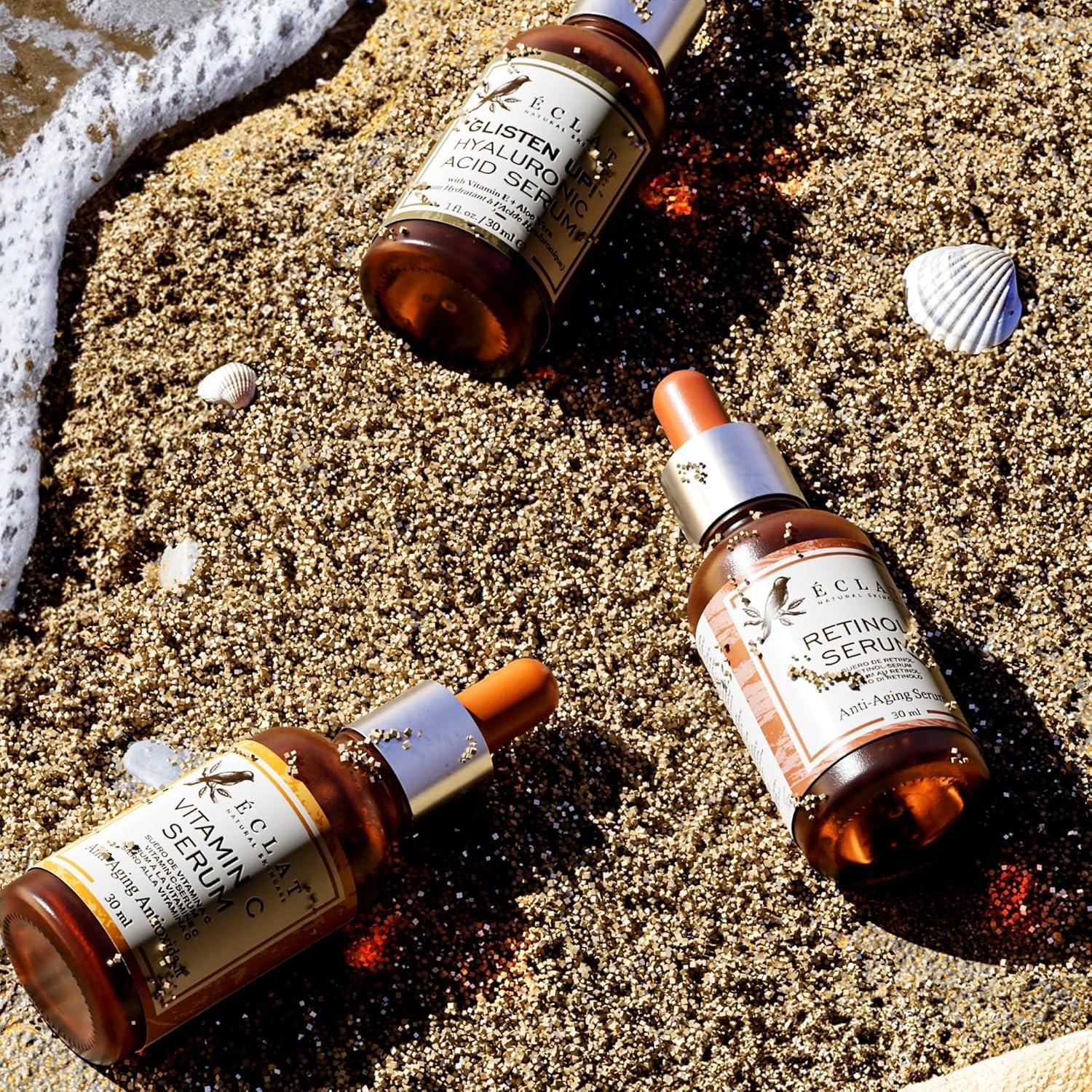 Set de Sueros Faciales Eclat Skincare - Vitamina C, Retinol y Ácido Hialurónico