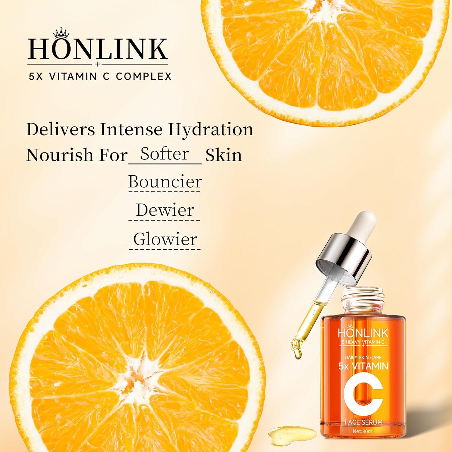 Suero Brillante de Vitamina C HONLINK 100g - Hidratante Facial