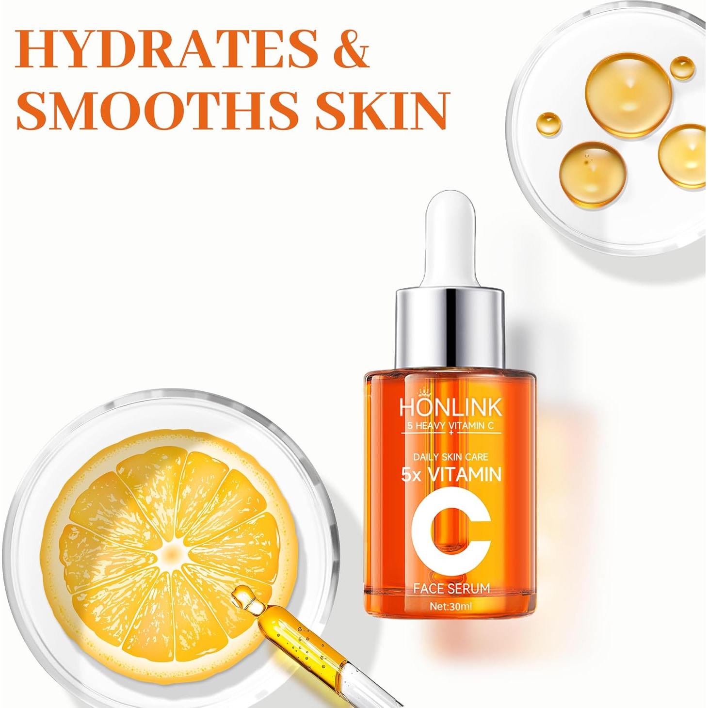 Suero Brillante de Vitamina C HONLINK 100g - Hidratante Facial