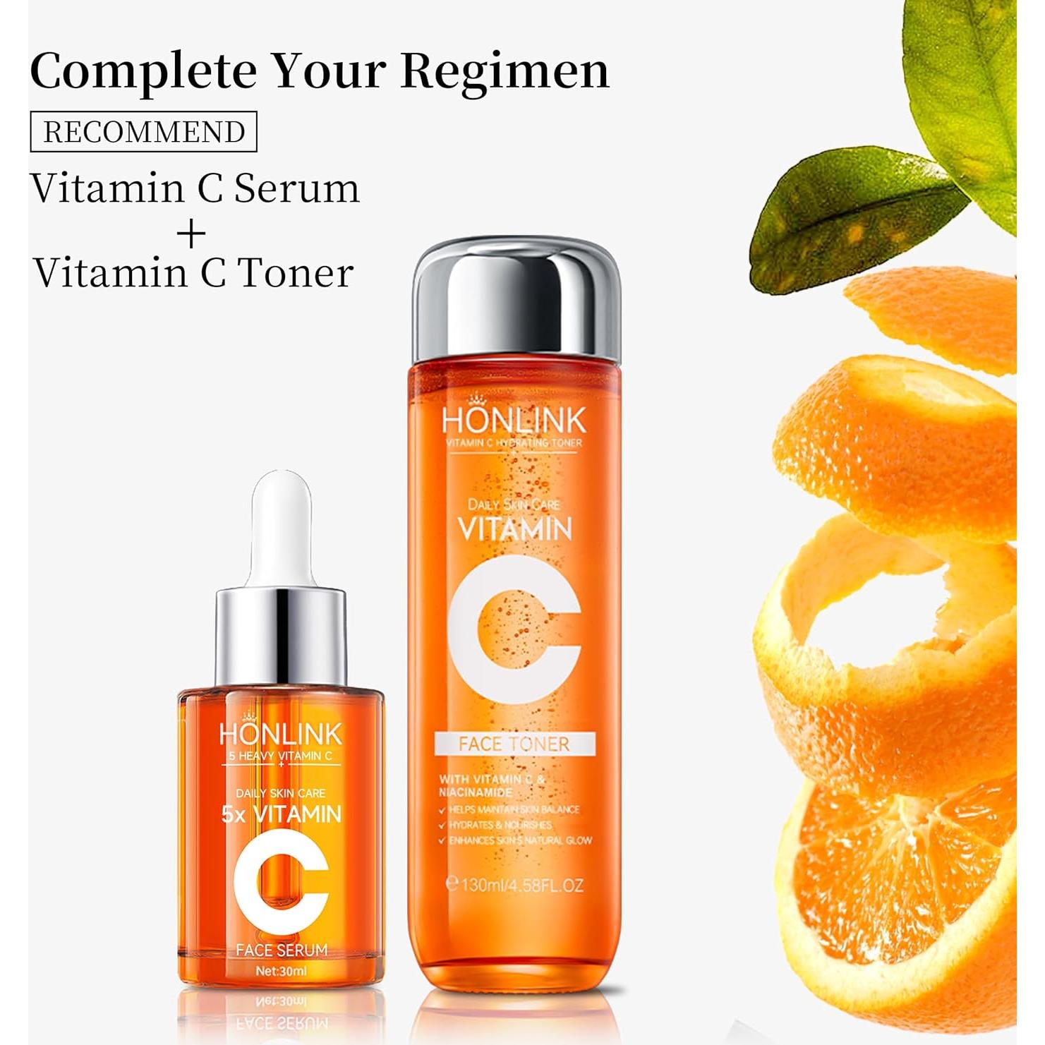 Suero Brillante de Vitamina C HONLINK 100g - Hidratante Facial