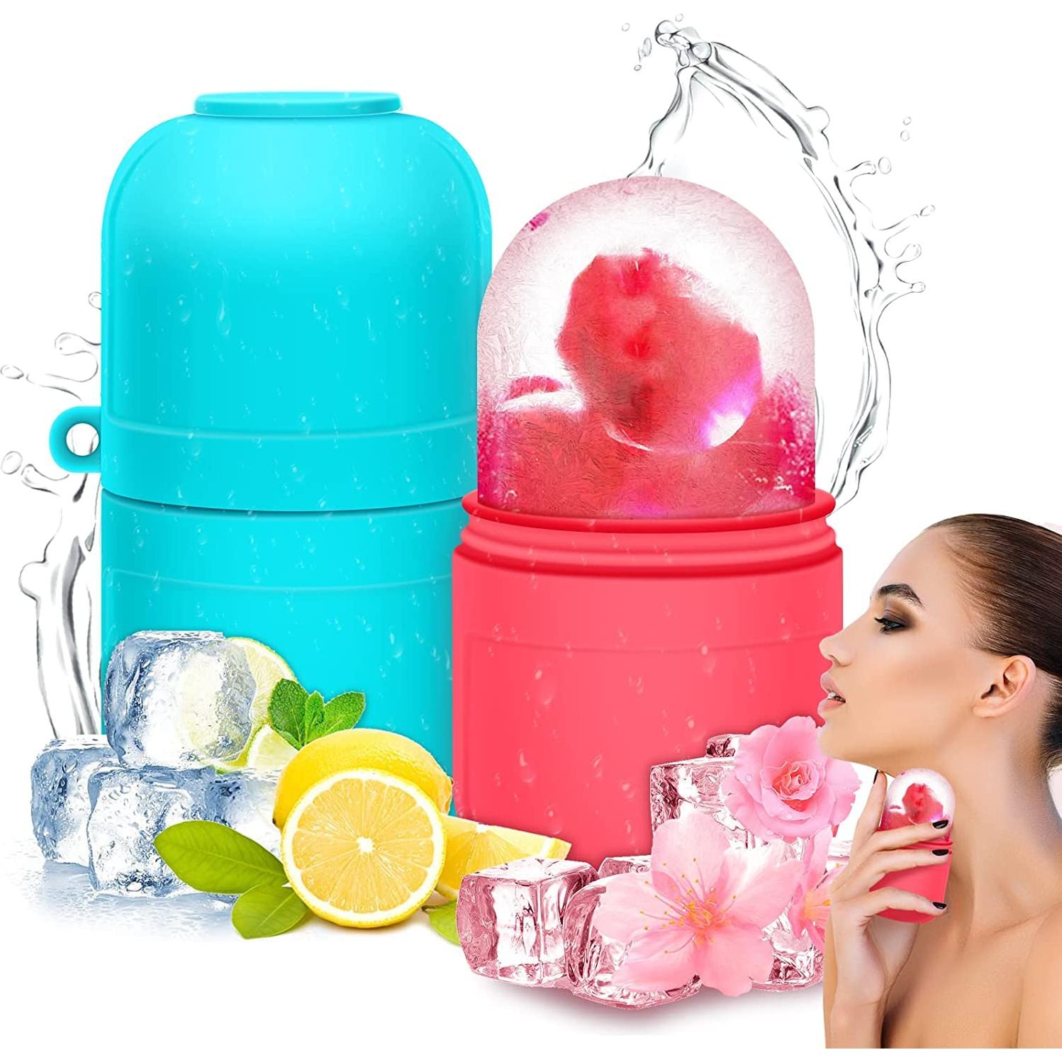 Rodillo de Hielo Facial AURUZA con Gua Sha - Cuidado de Piel