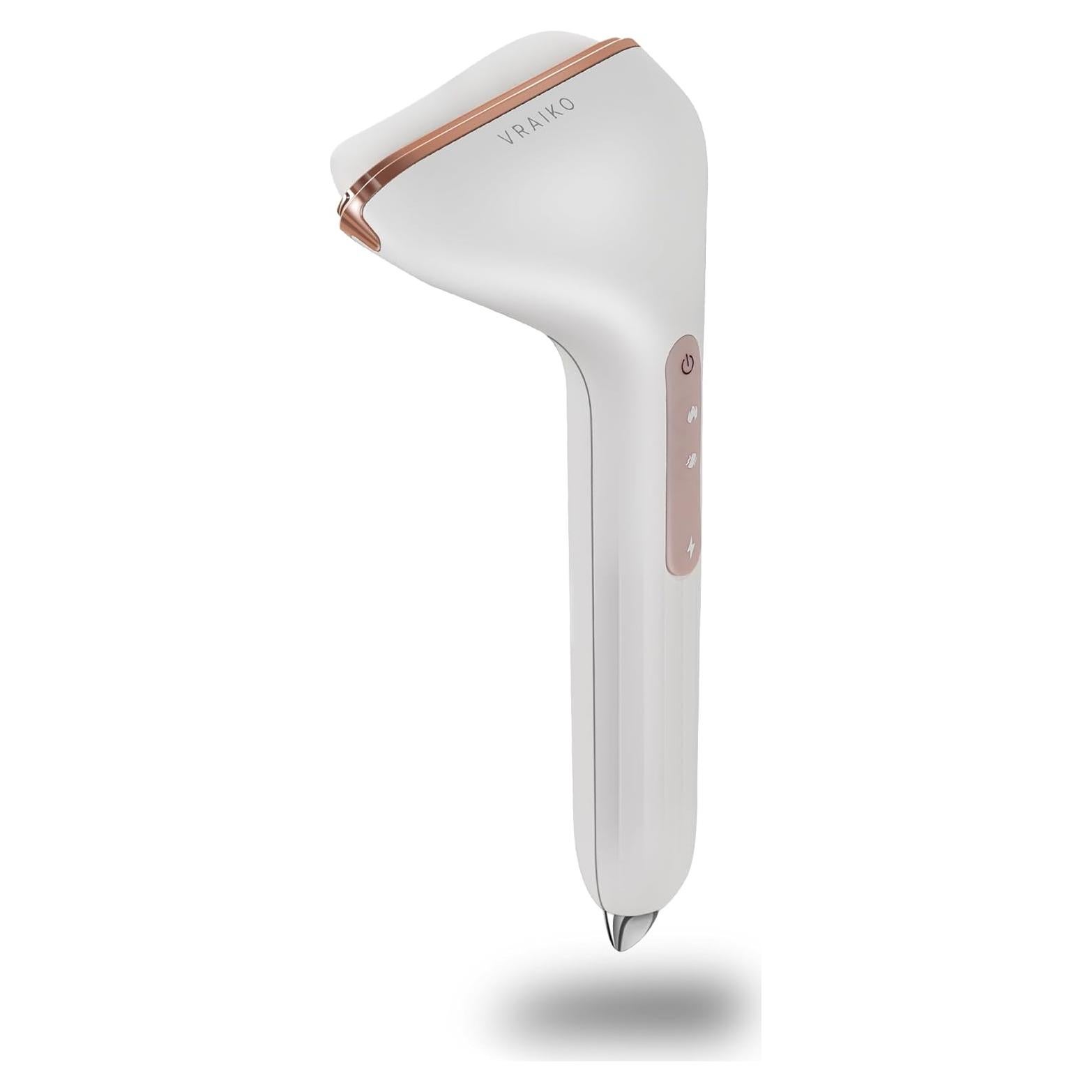 Masajeador Gua Sha Aurora-X de Jade Blanco con Calor y Vibración