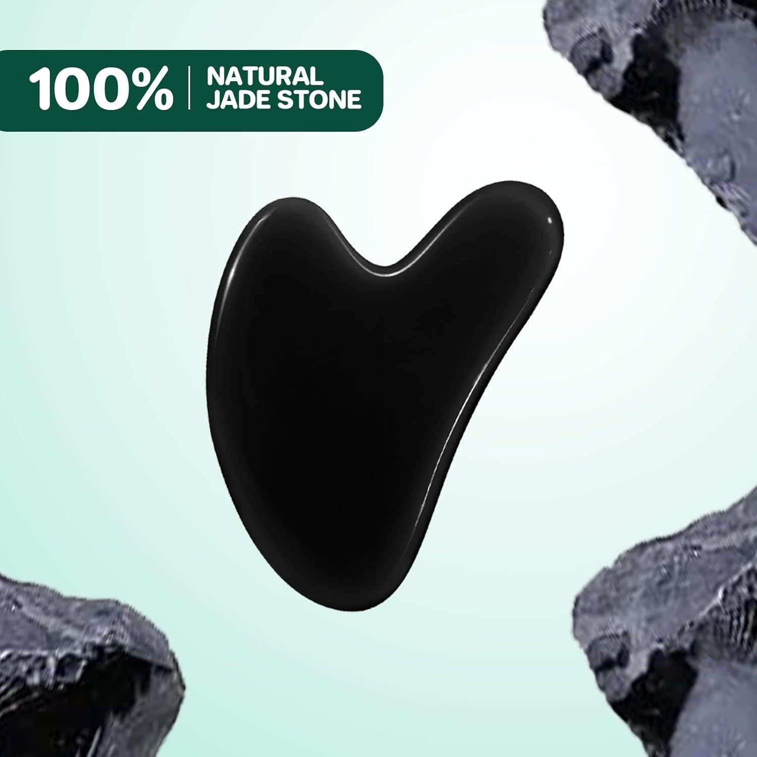 Tablero Gua Sha Negro GUKOY para Masaje Facial y Terapia