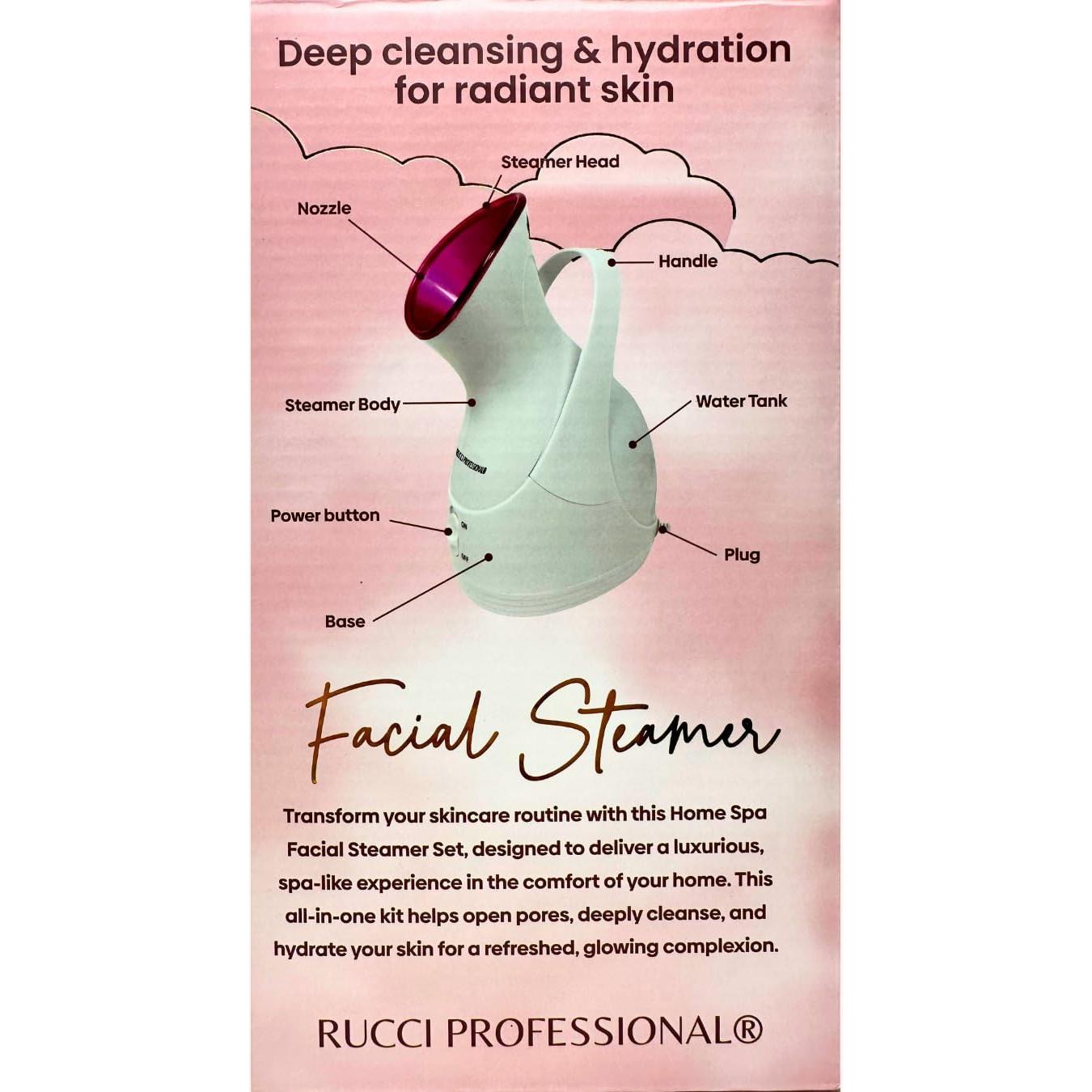 Juego de Vaporizador Facial Rucci Professional 12 Piezas