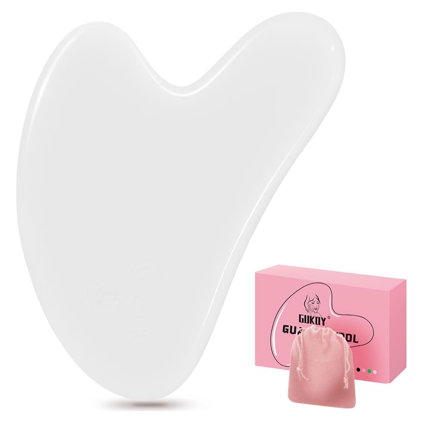 Tabla Gua Sha de Jade Natural GUKOY - Alivio de Tensiones Musculares