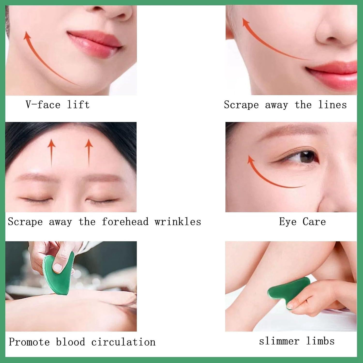 Herramienta de Masaje Gua Sha YAMHOHO de Cuarzo Rosa 40g