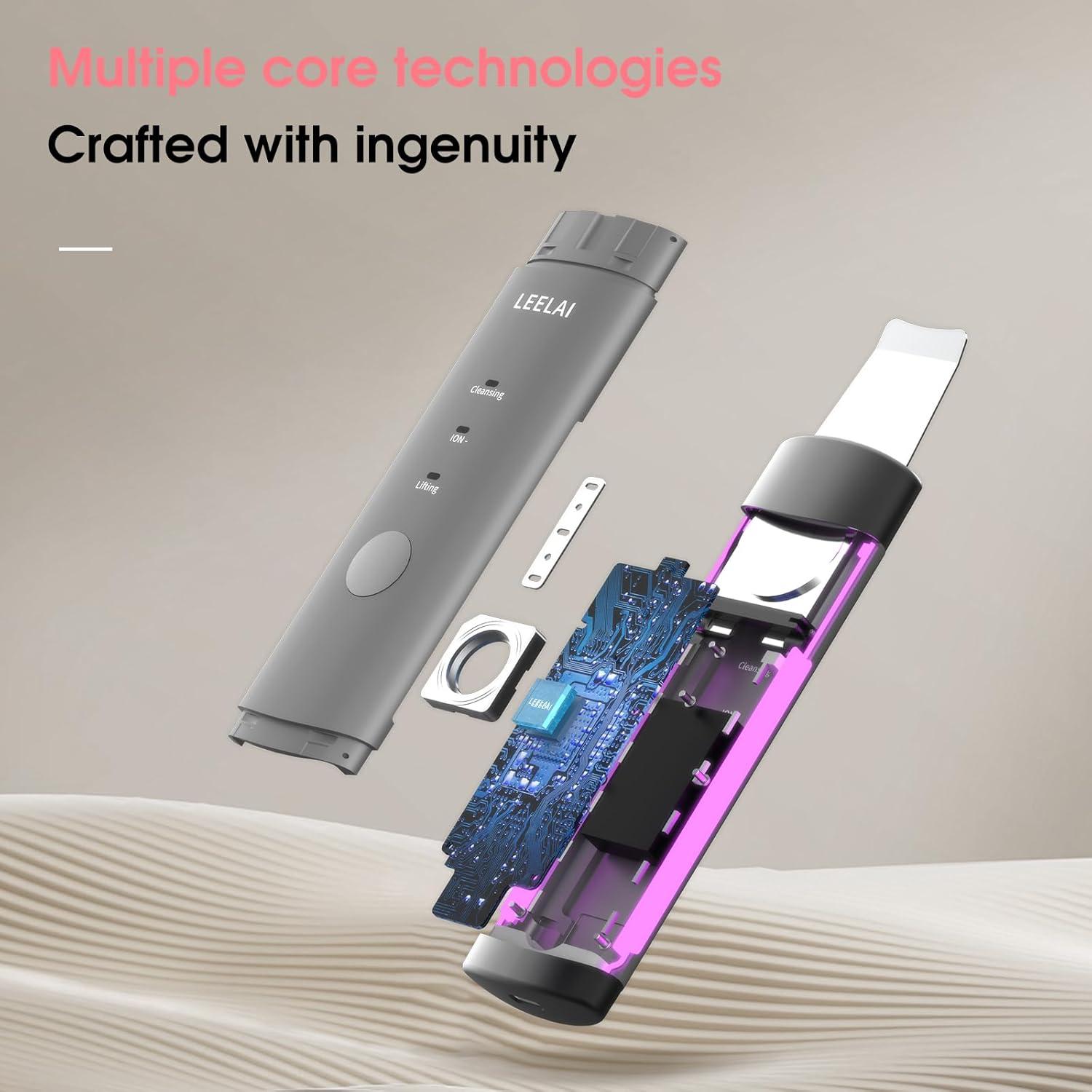 Espátula Facial LEELAI N1-001 Limpiadora de Poros 3 Modos