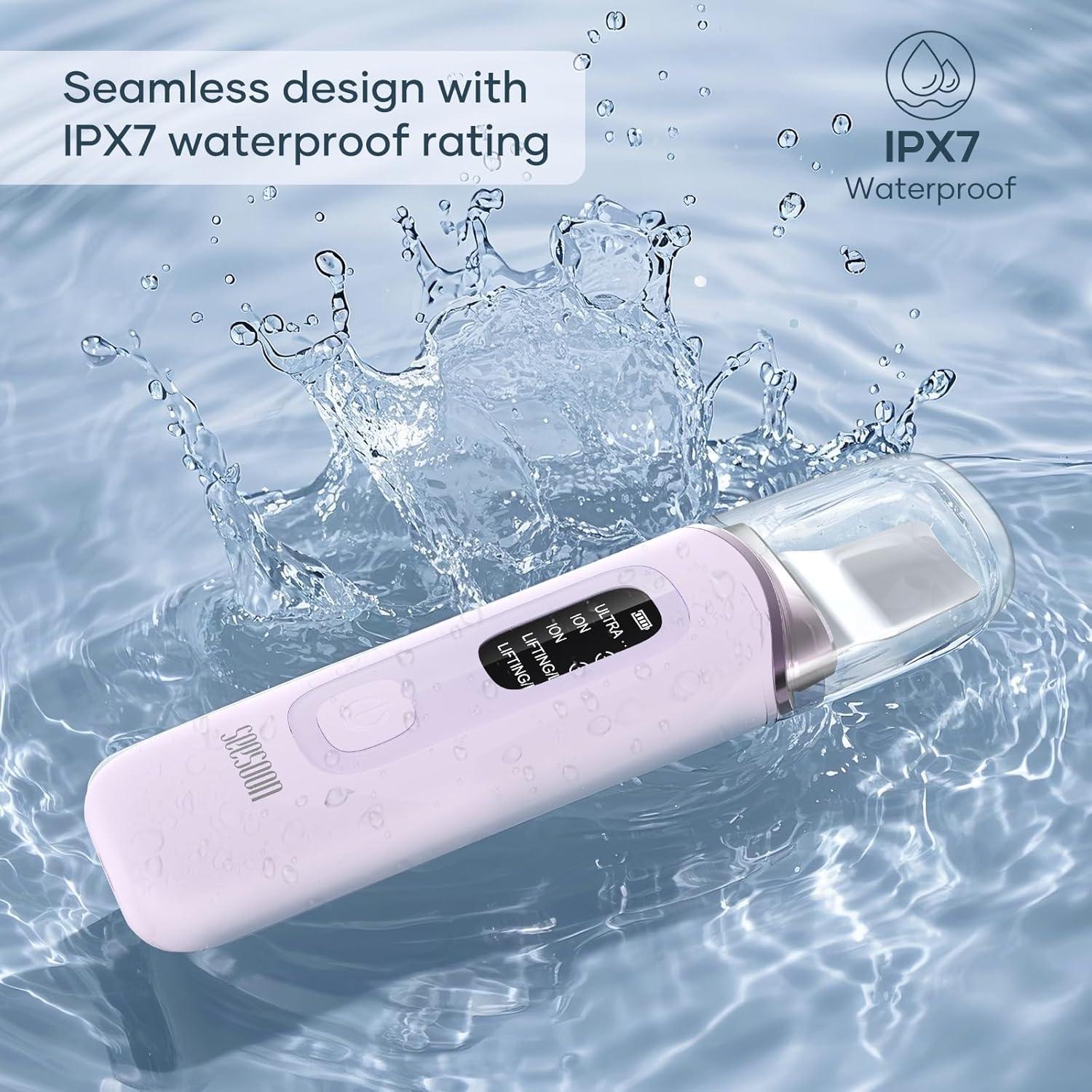 Exfoliador Facial SEESOON 4 en 1 con Pantalla LCD IPX7