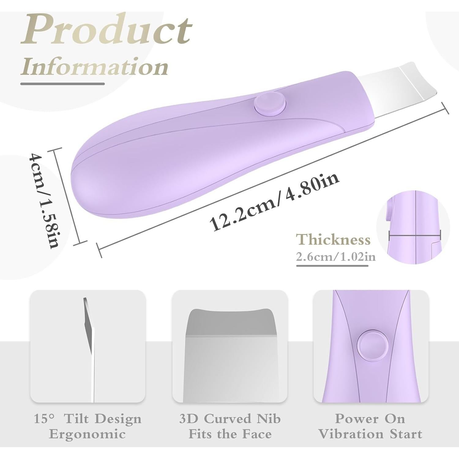 Raspador Facial Portátil Auioytoy K2405 - Eliminación de Puntos Negros