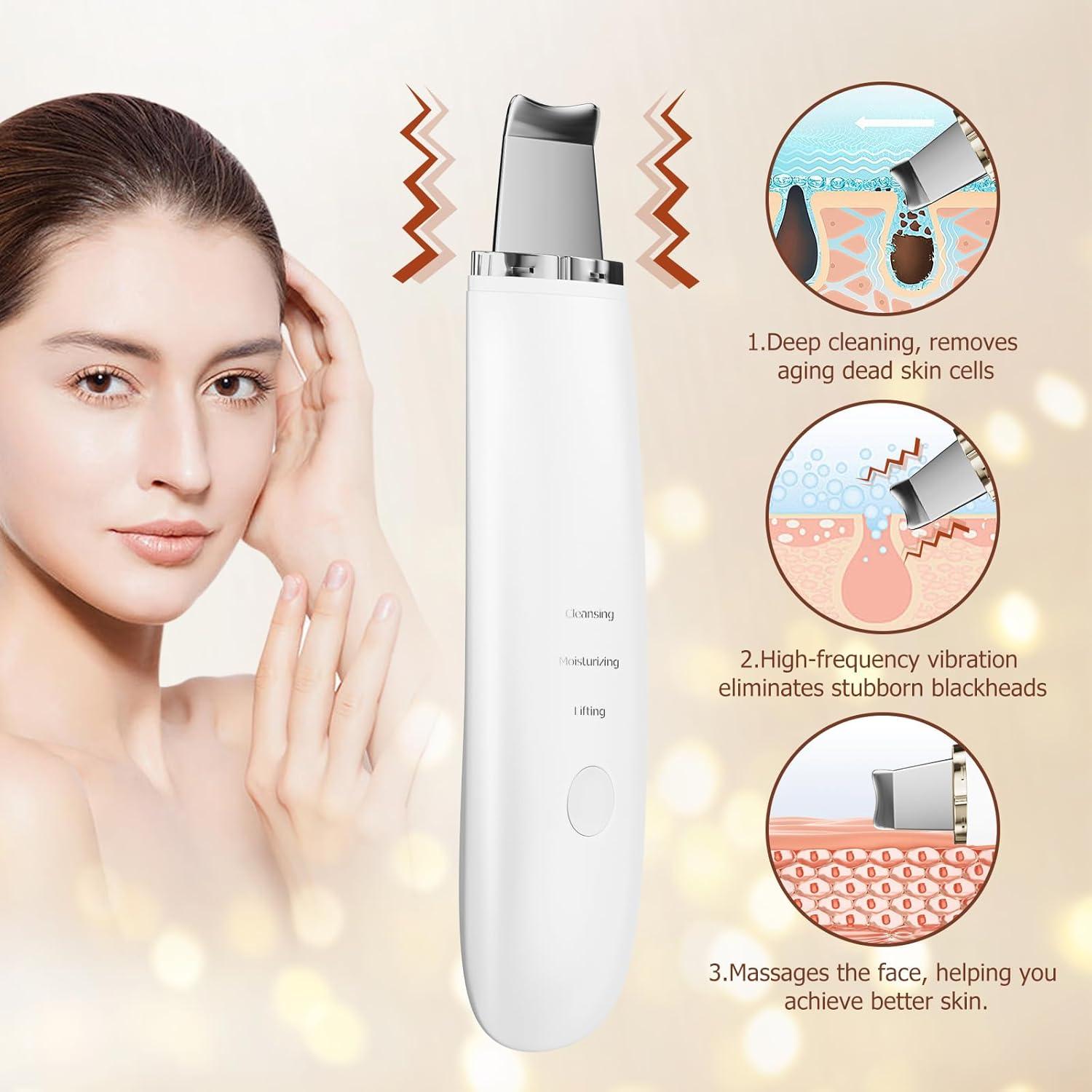 Espátula Facial Limpiadora Sawjay - 3 Modos para Piel Radiante