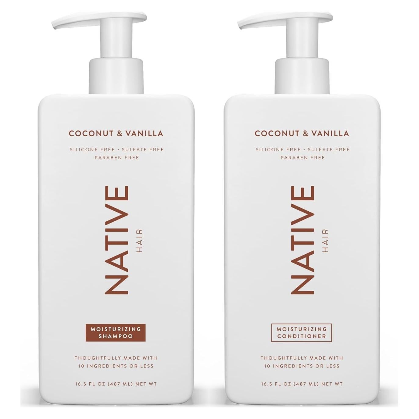 Champú y Acondicionador Nativo Coco y Vainilla 2x489ml
