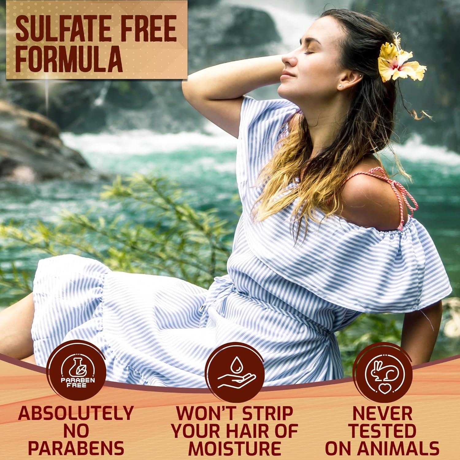 Juego de Champú y Acondicionador Pure Nature Lux Spa - Aceite de Argán Hidratante - Libre de Sulfatos