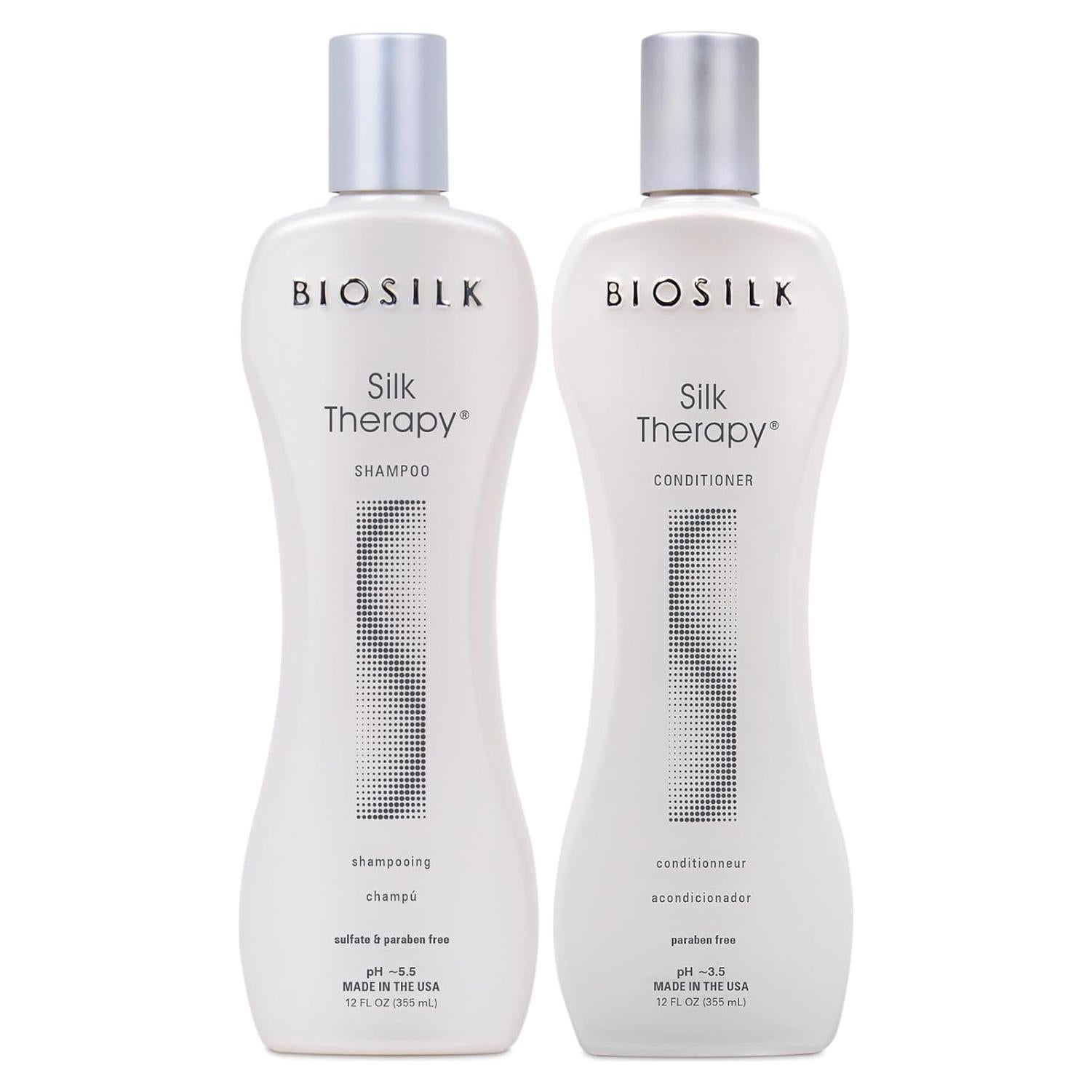Conjunto Champú y Acondicionador BioSilk Silk Therapy 2x355ml