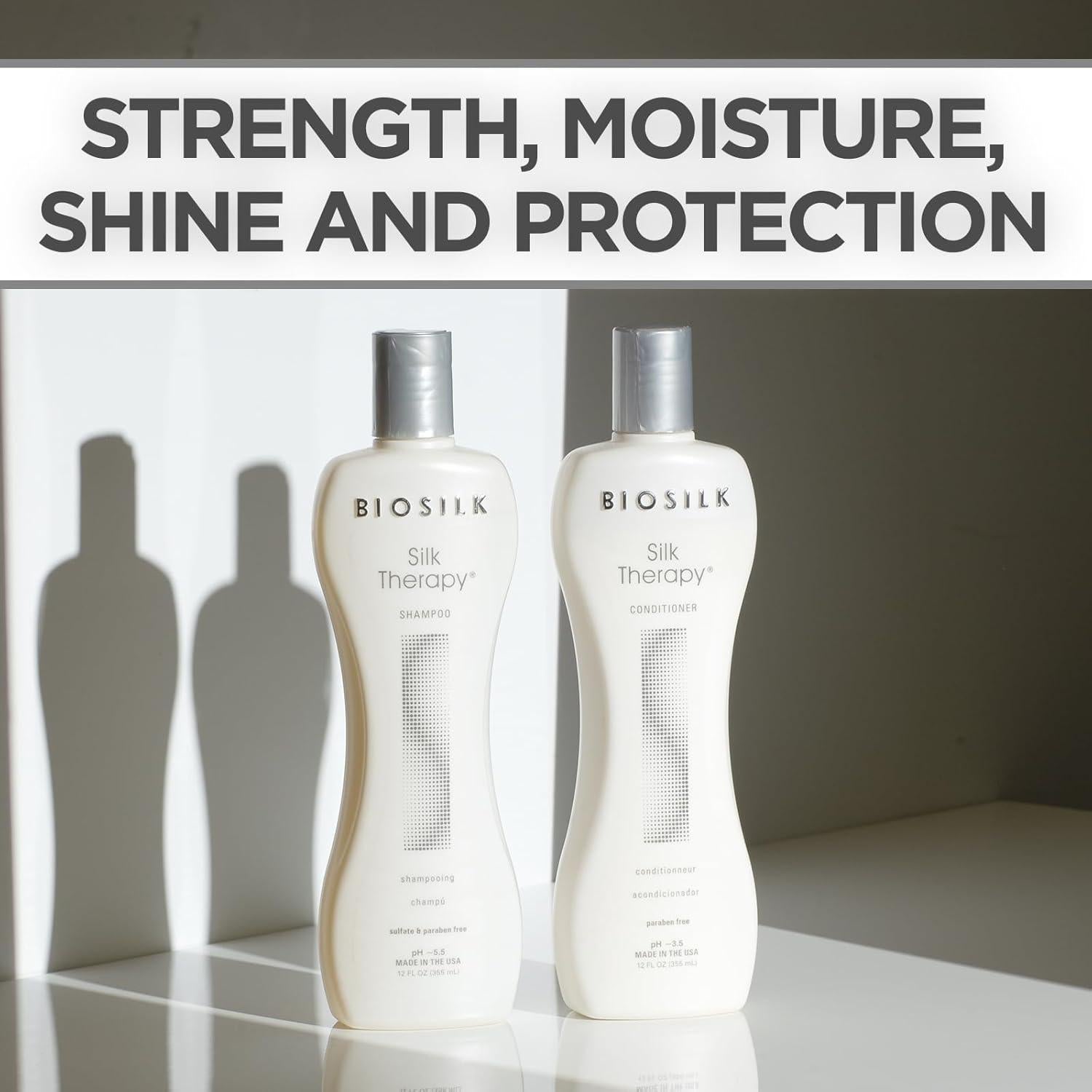 Conjunto Champú y Acondicionador BioSilk Silk Therapy 2x355ml