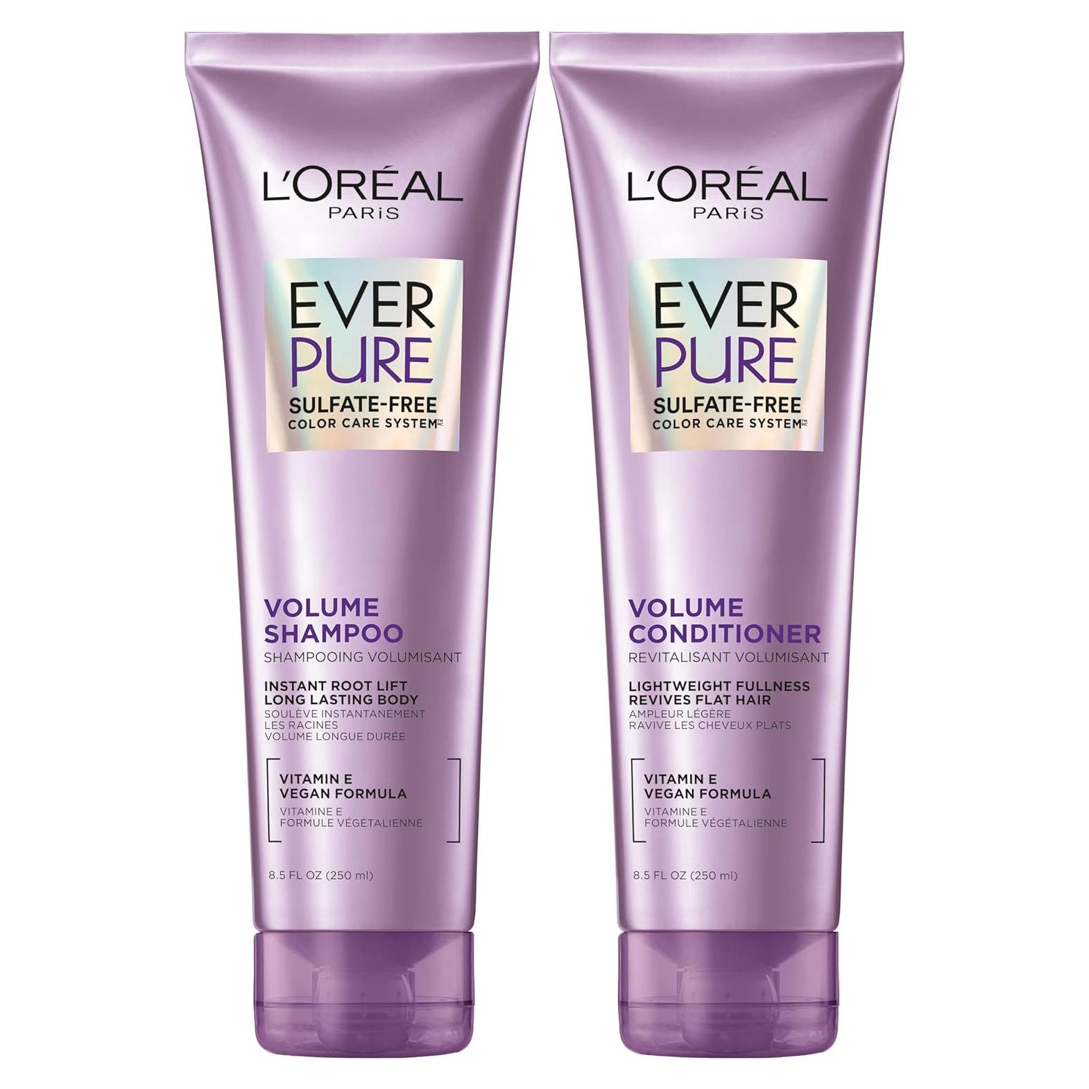 Champú y Acondicionador L'Oreal Paris EverPure 250 ml Sin Sulfatos