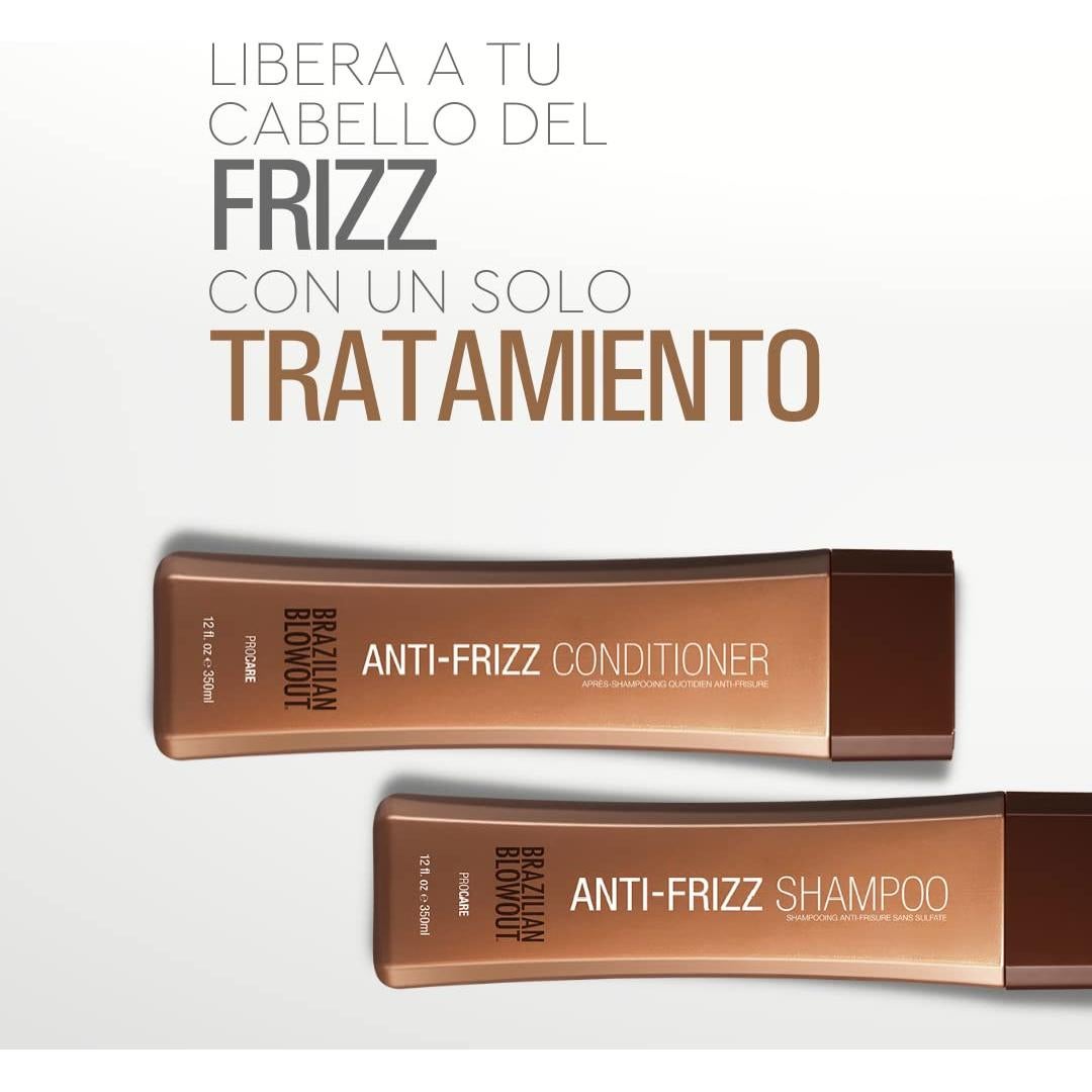 Champú y Acondicionador Anti-Frizz Brazilian Blowout 2 Unidades